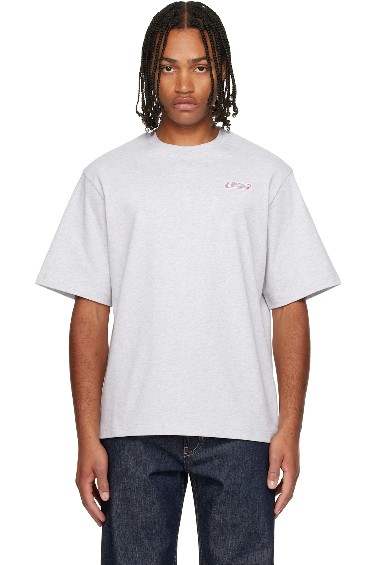 Gray 'Casablanca' Logo Patch T-shirt