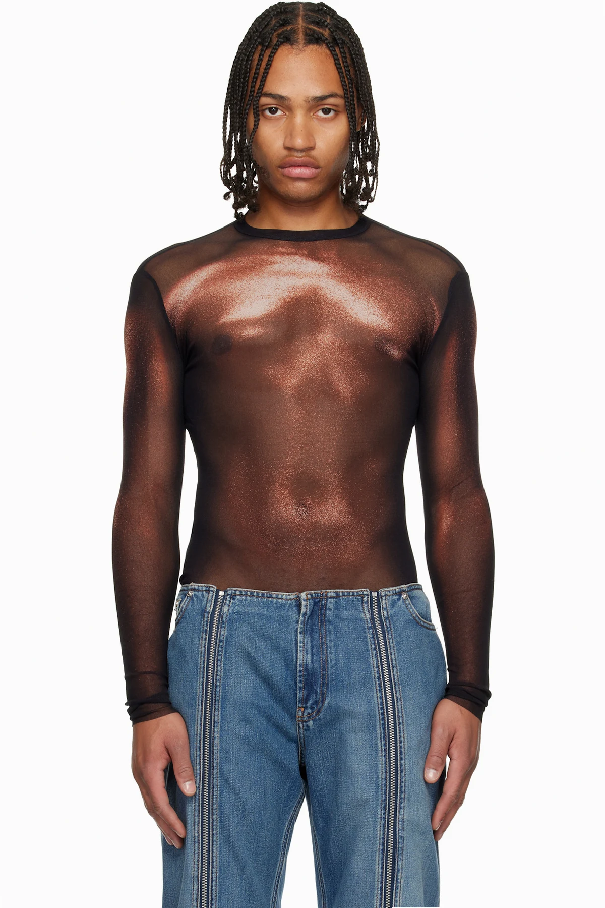 Black 'The Bronze Body Dust' Top