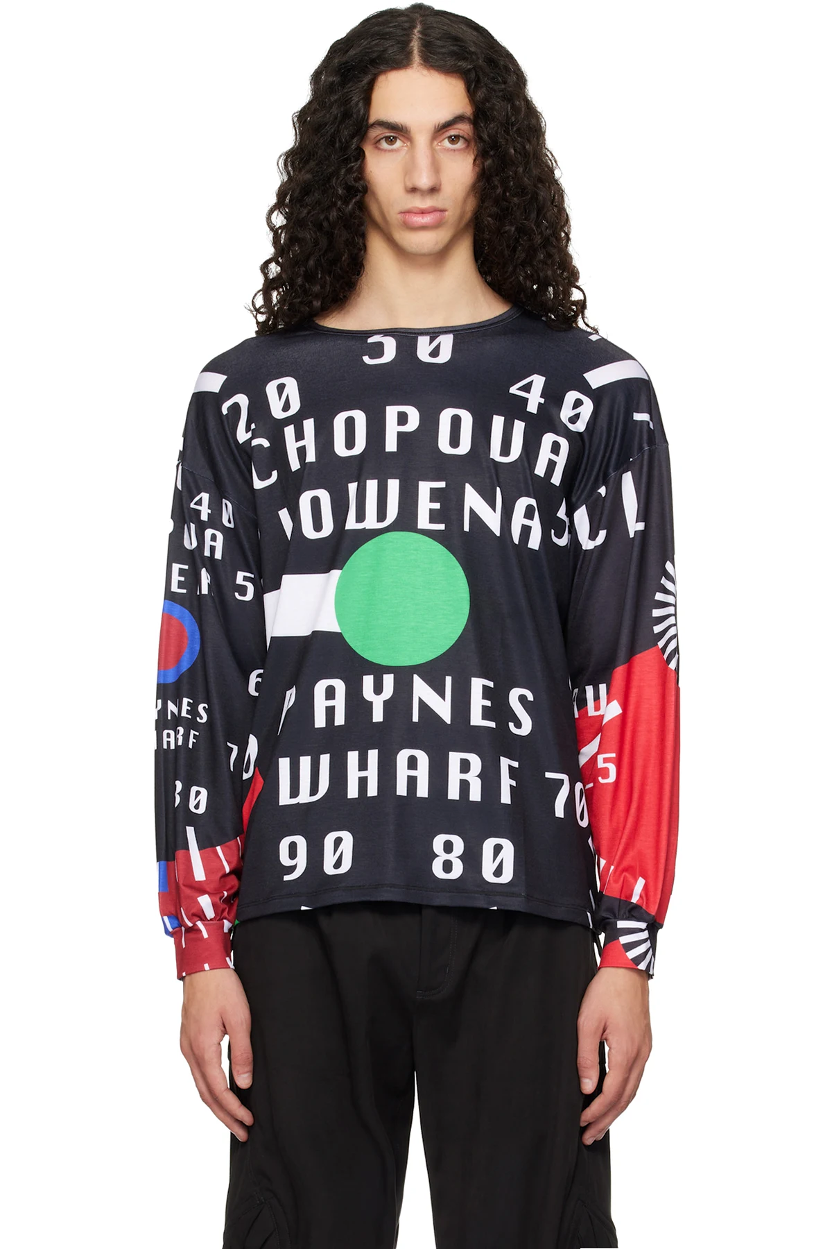 Black CL Speedometer Oversized Jersey T-shirt