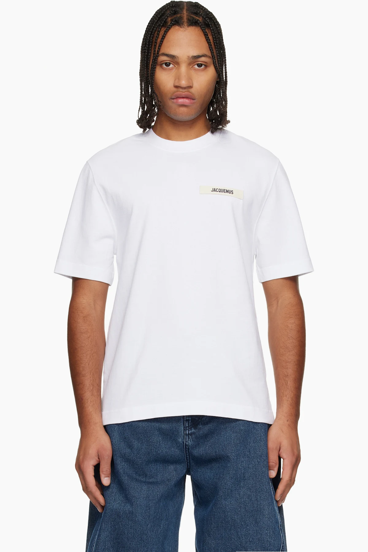 White 'Le T-shirt Gros Grain' T-shirt