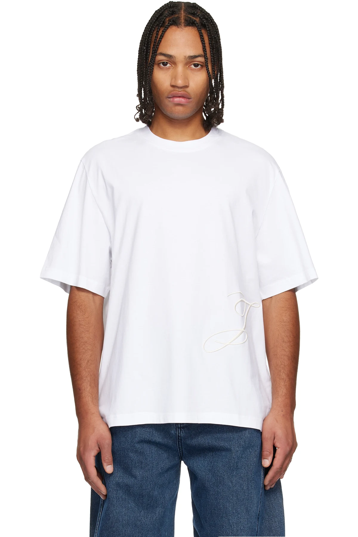 White 'Le T-shirt J MC' T-shirt