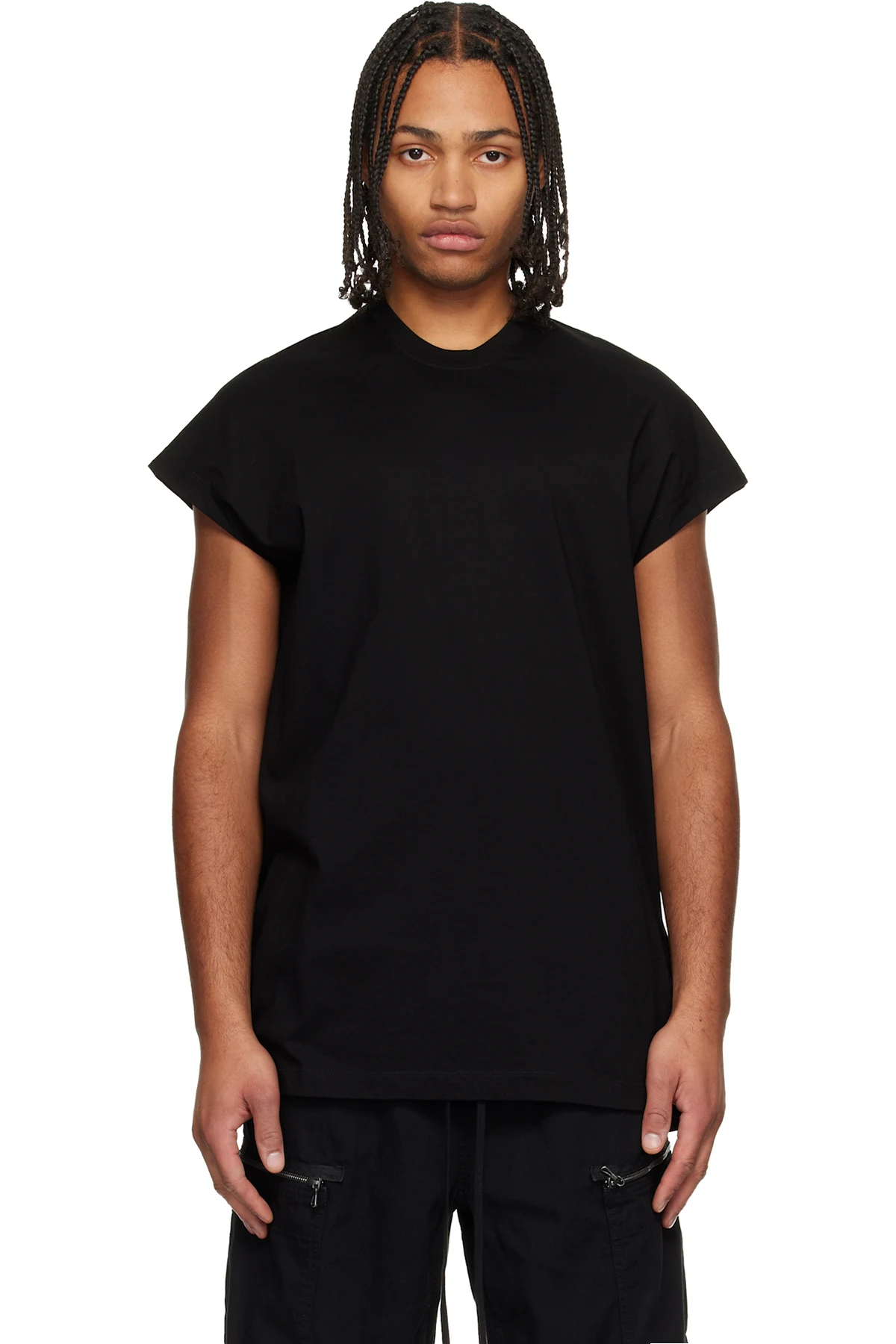 Black Europa Graphic Sleeveless T-shirt