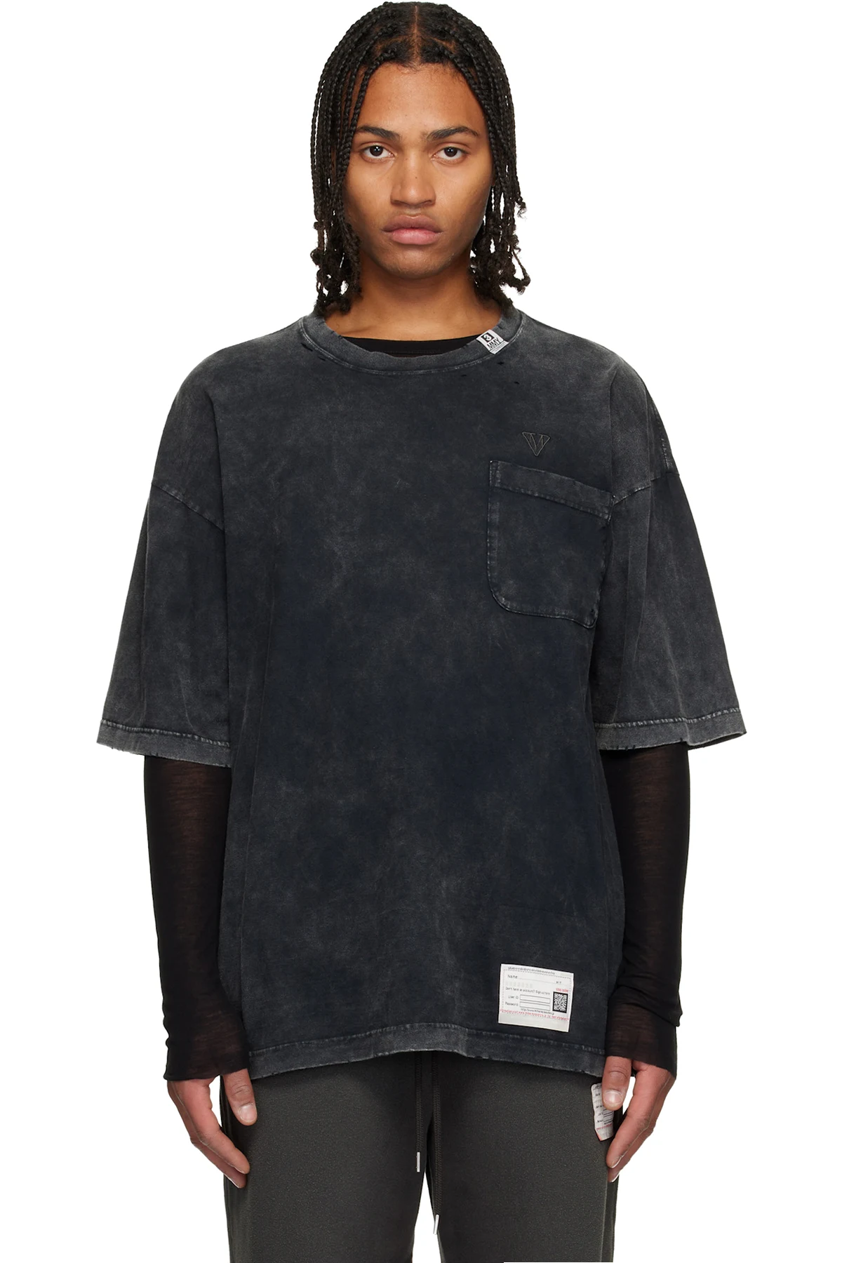Black Bleached T-shirt