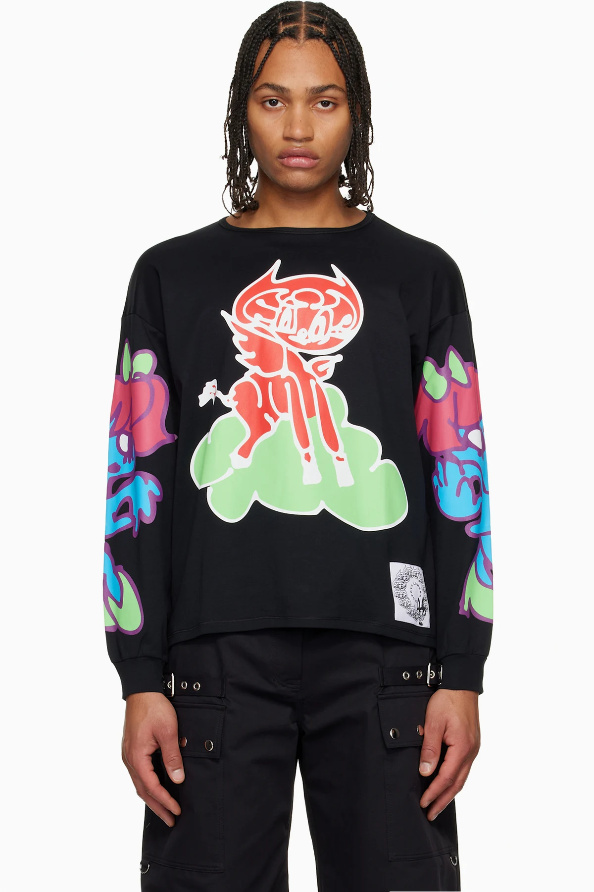 Black Cloud Oversized Jersey T-shirt