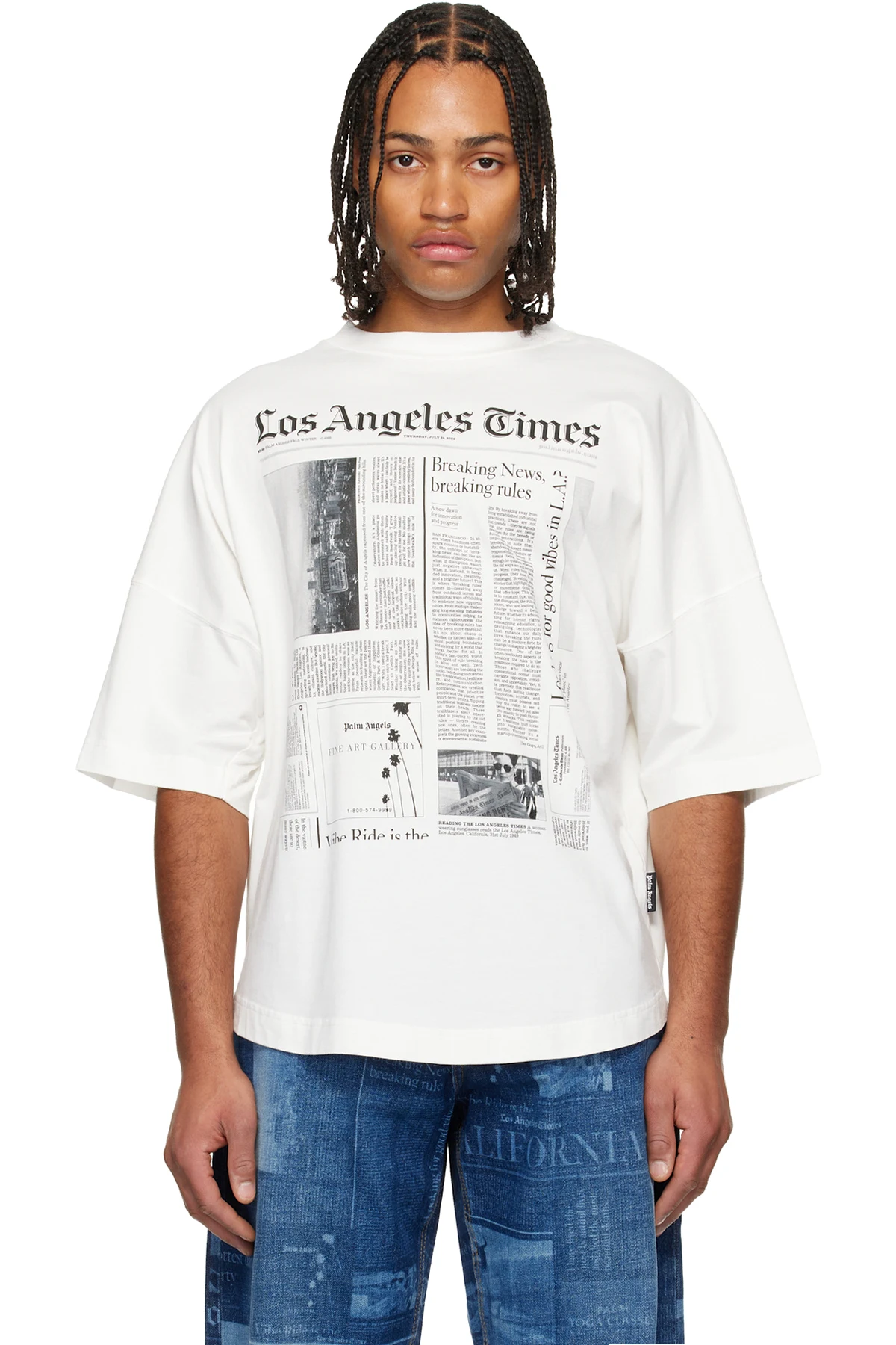Off-White LA Times Edition News Over T-shirt
