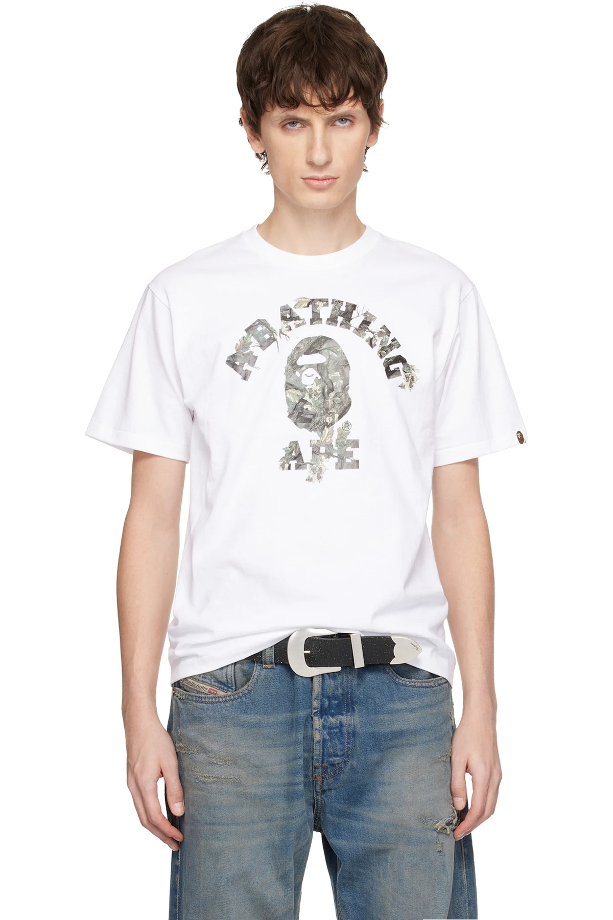 White Tree Edge Camo College T-shirt