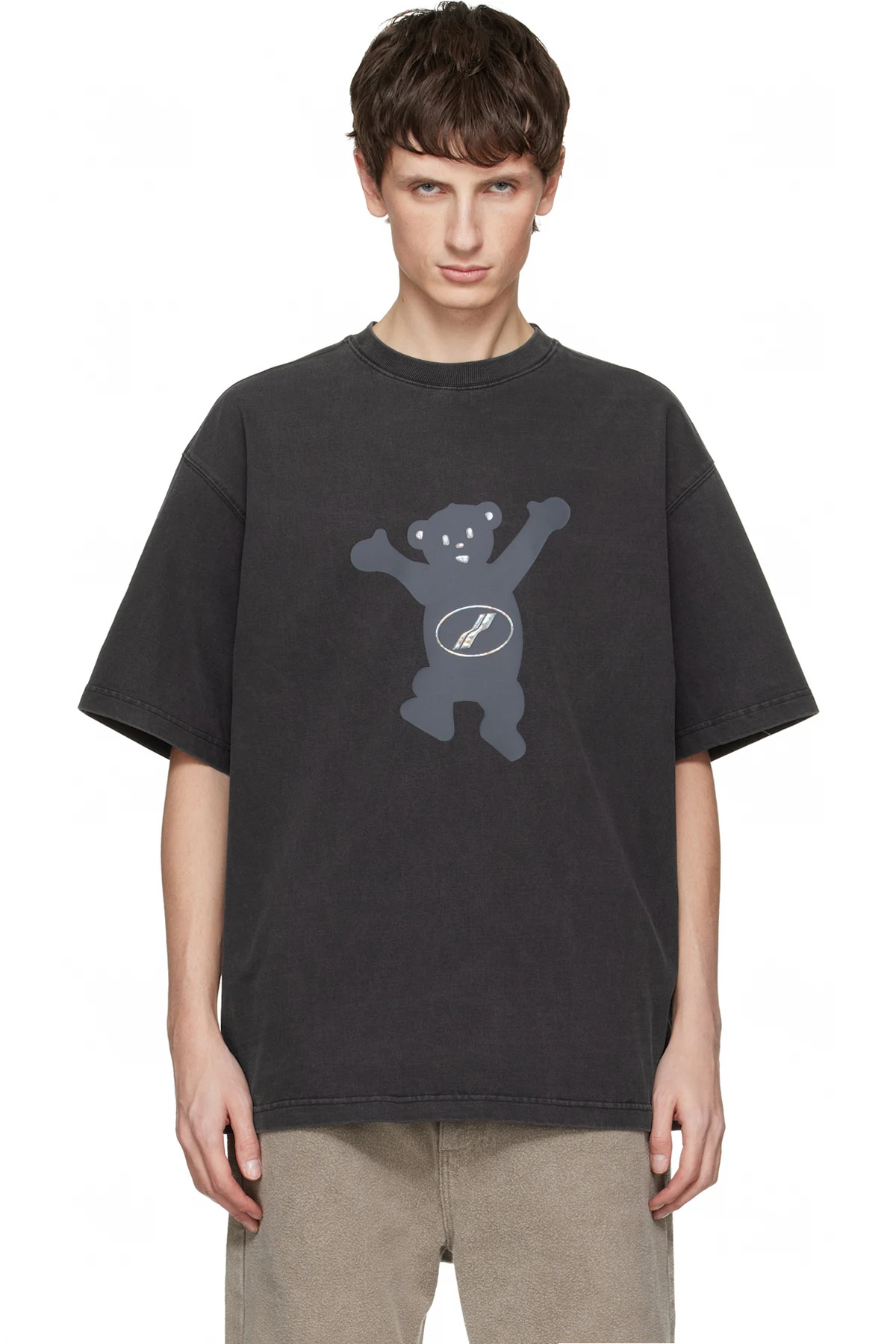 Gray Teddy Logo T-shirt