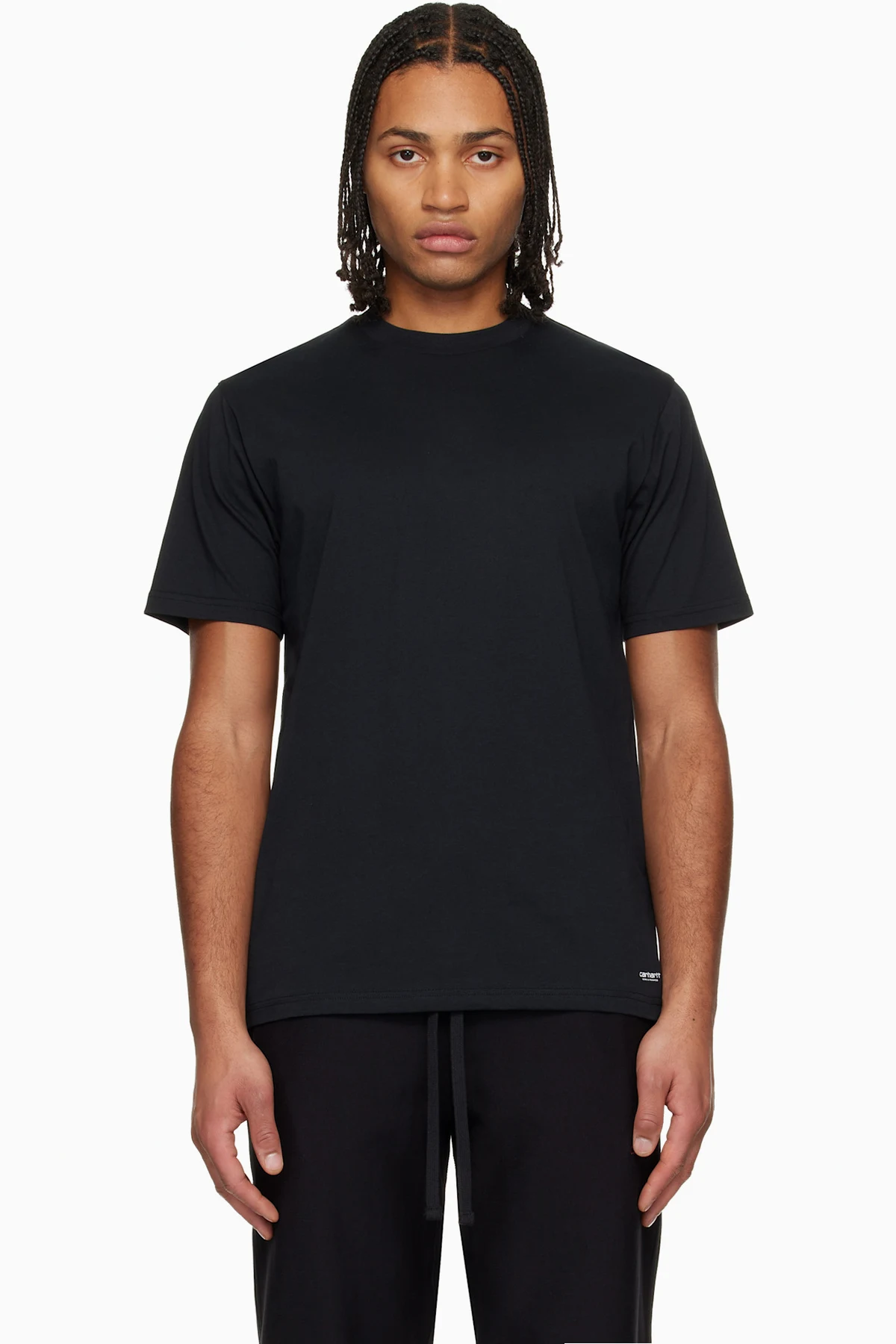 Two-Pack Black Standard Crew Neck T-shirts