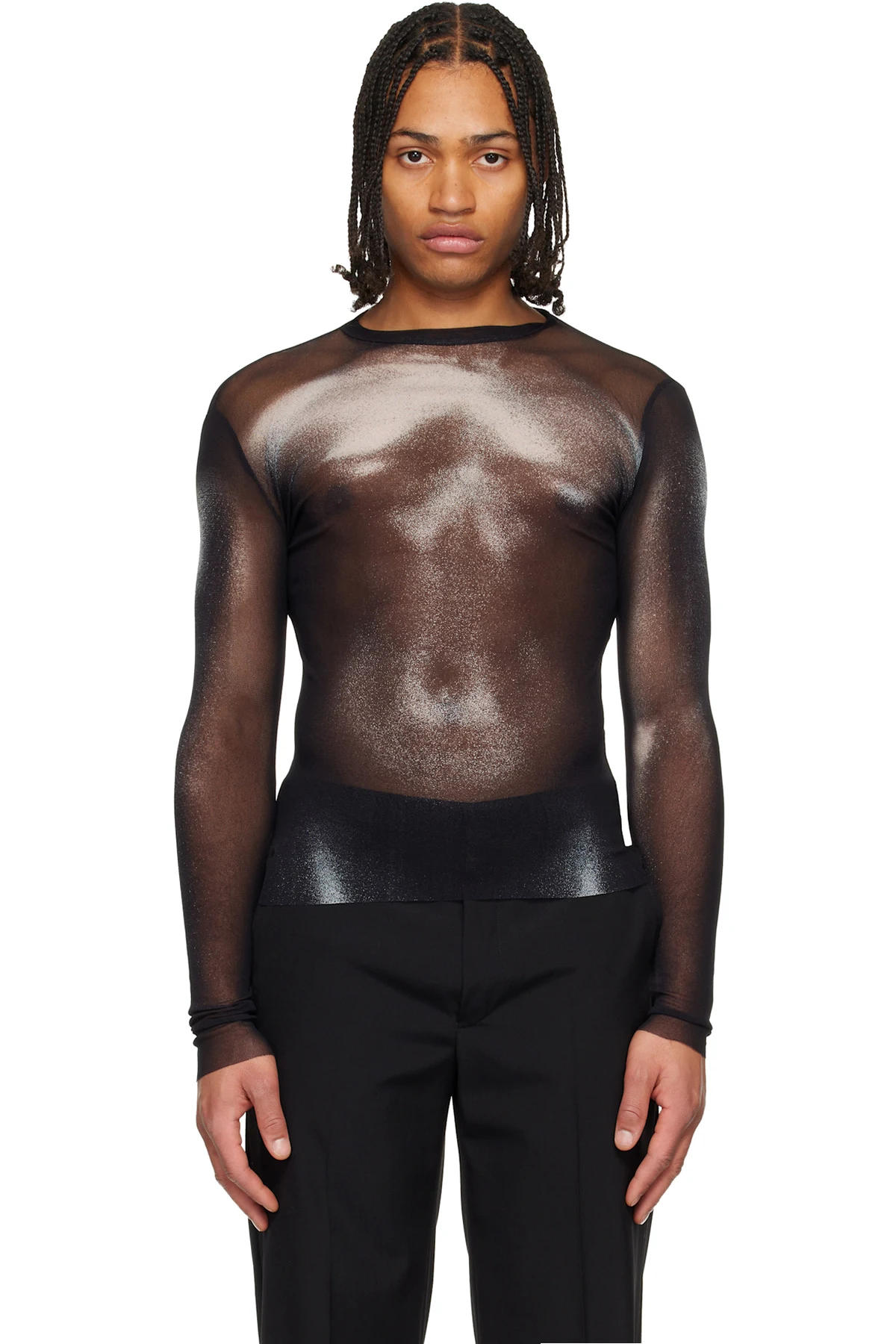 Black & White 'The Silver Body Dust' Top