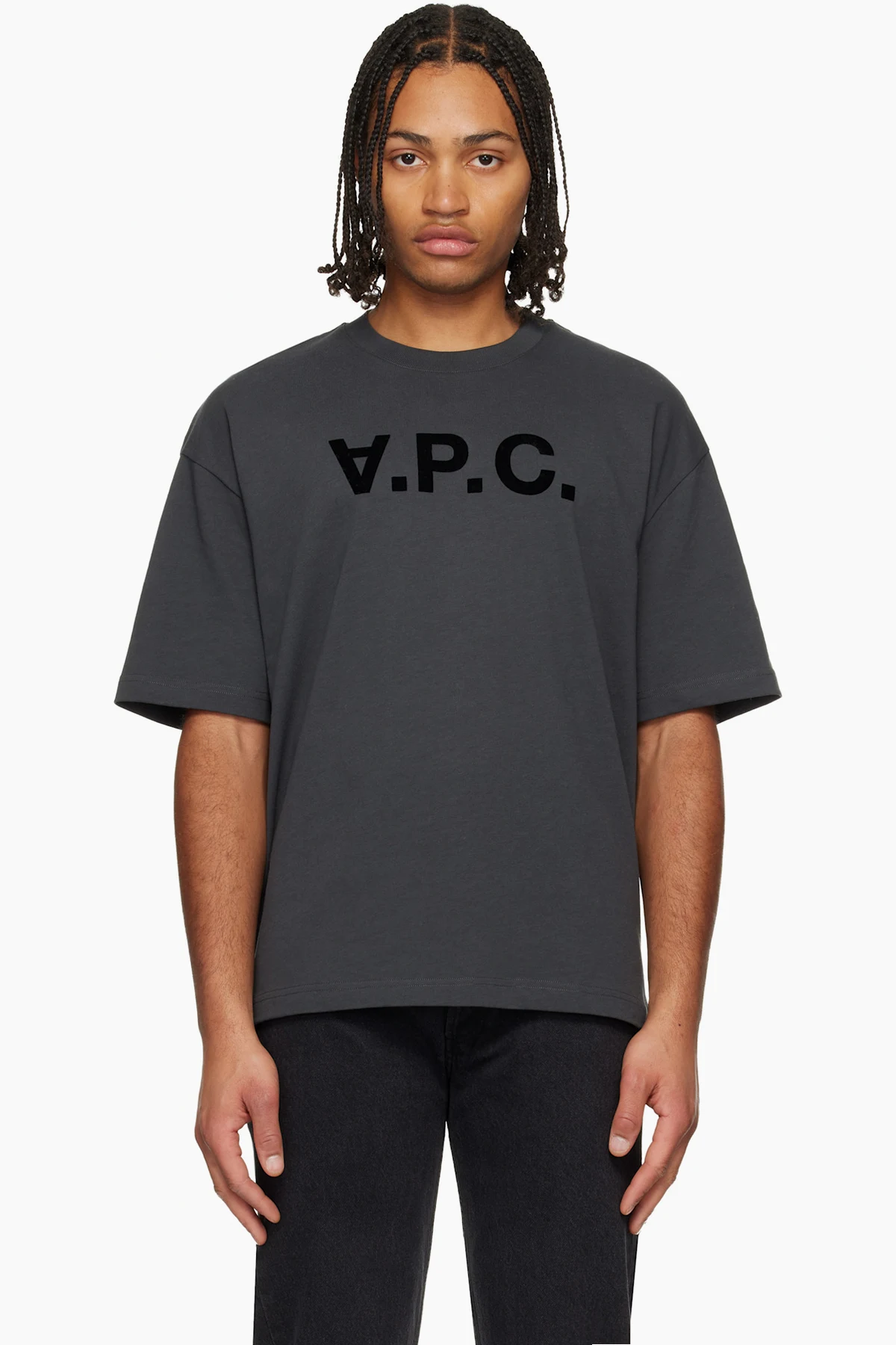 Gray Flocked T-shirt