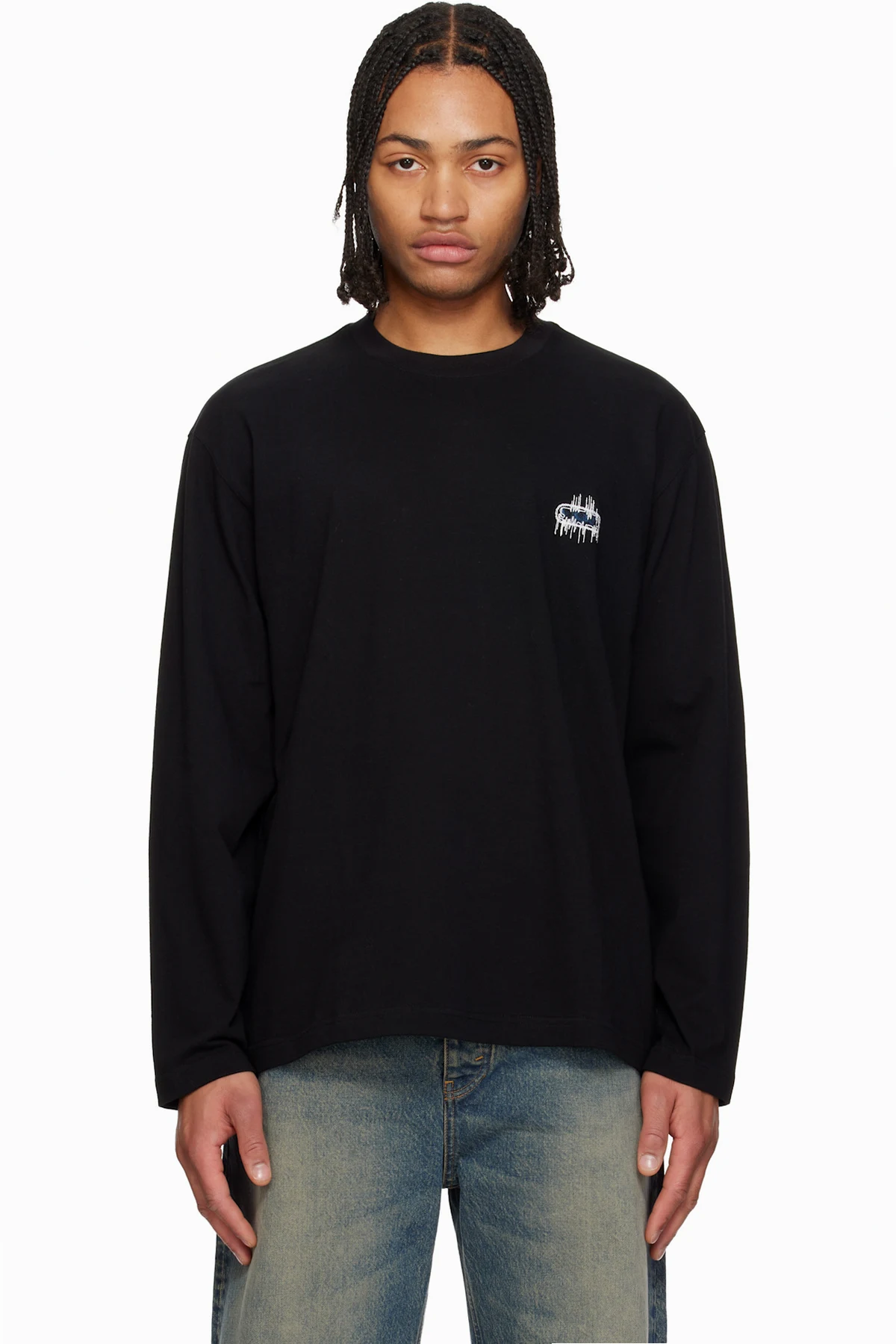 Black Sound Wave Back Logo T-shirt
