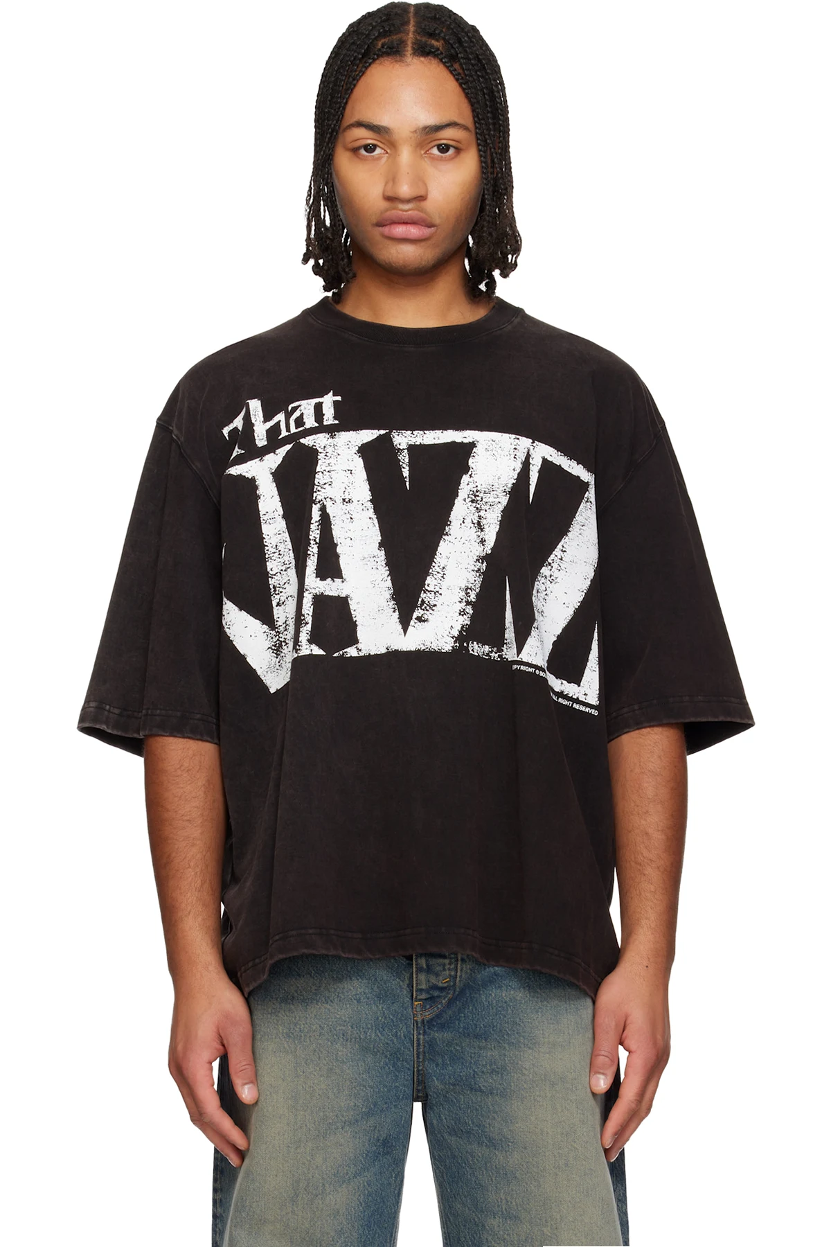 Black Jazz Typography T-shirt