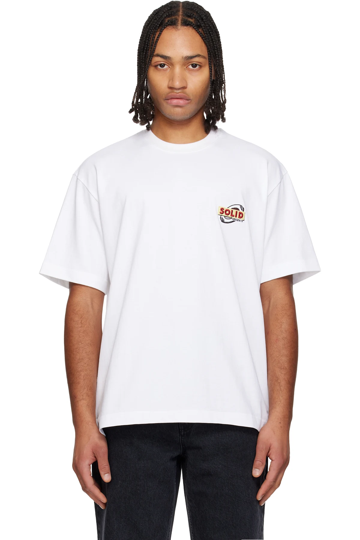 White Whole Cake Back Logo T-shirt