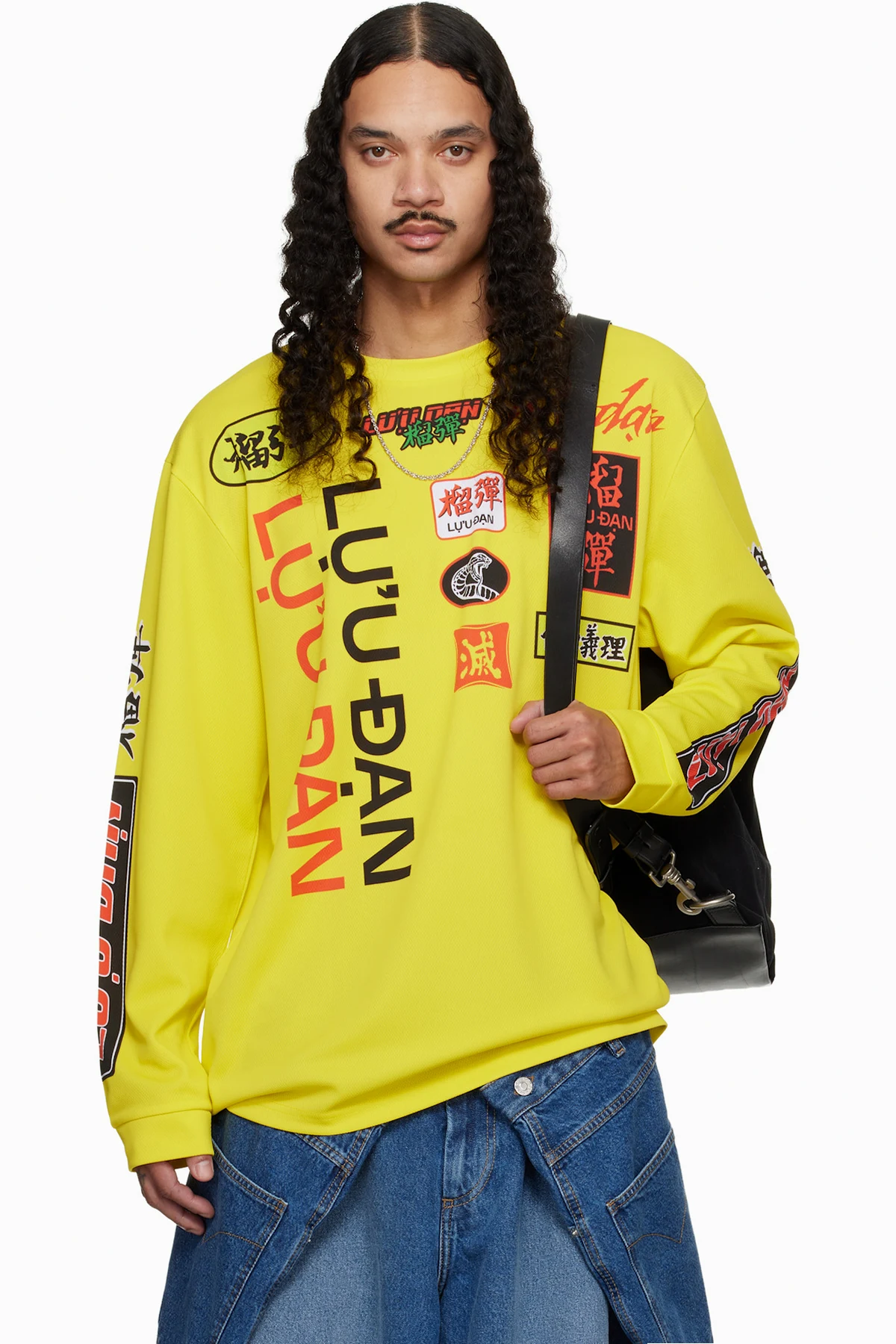 Yellow Oversized Long Sleeve T-shirt