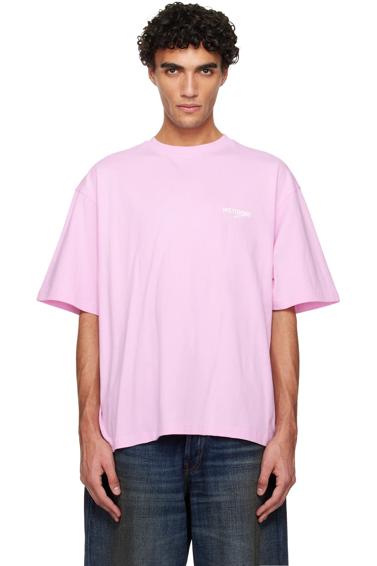Pink '1506' Wave Logo T-shirt