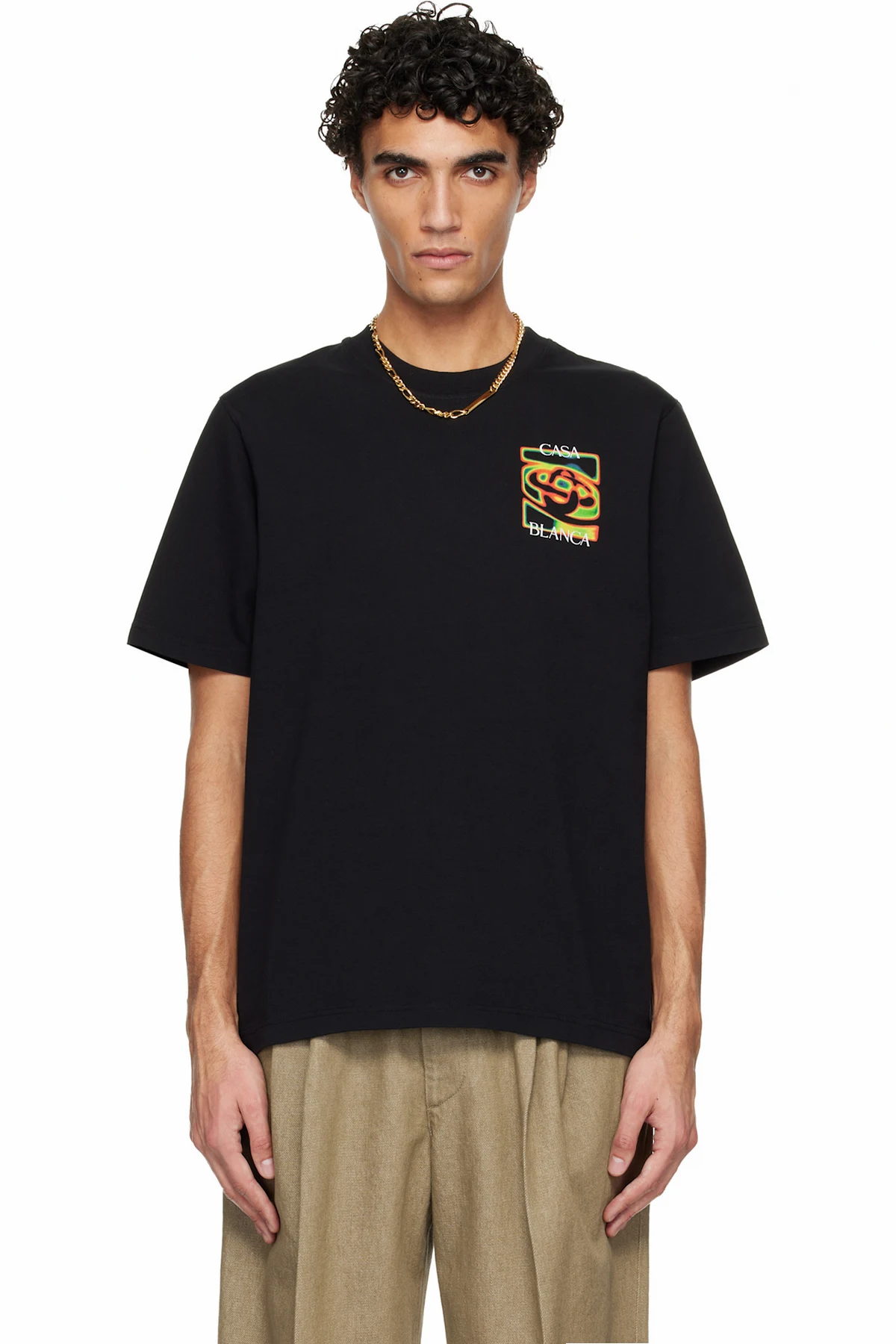 Black Heat Map Logo Short Sleeve T‑shirt