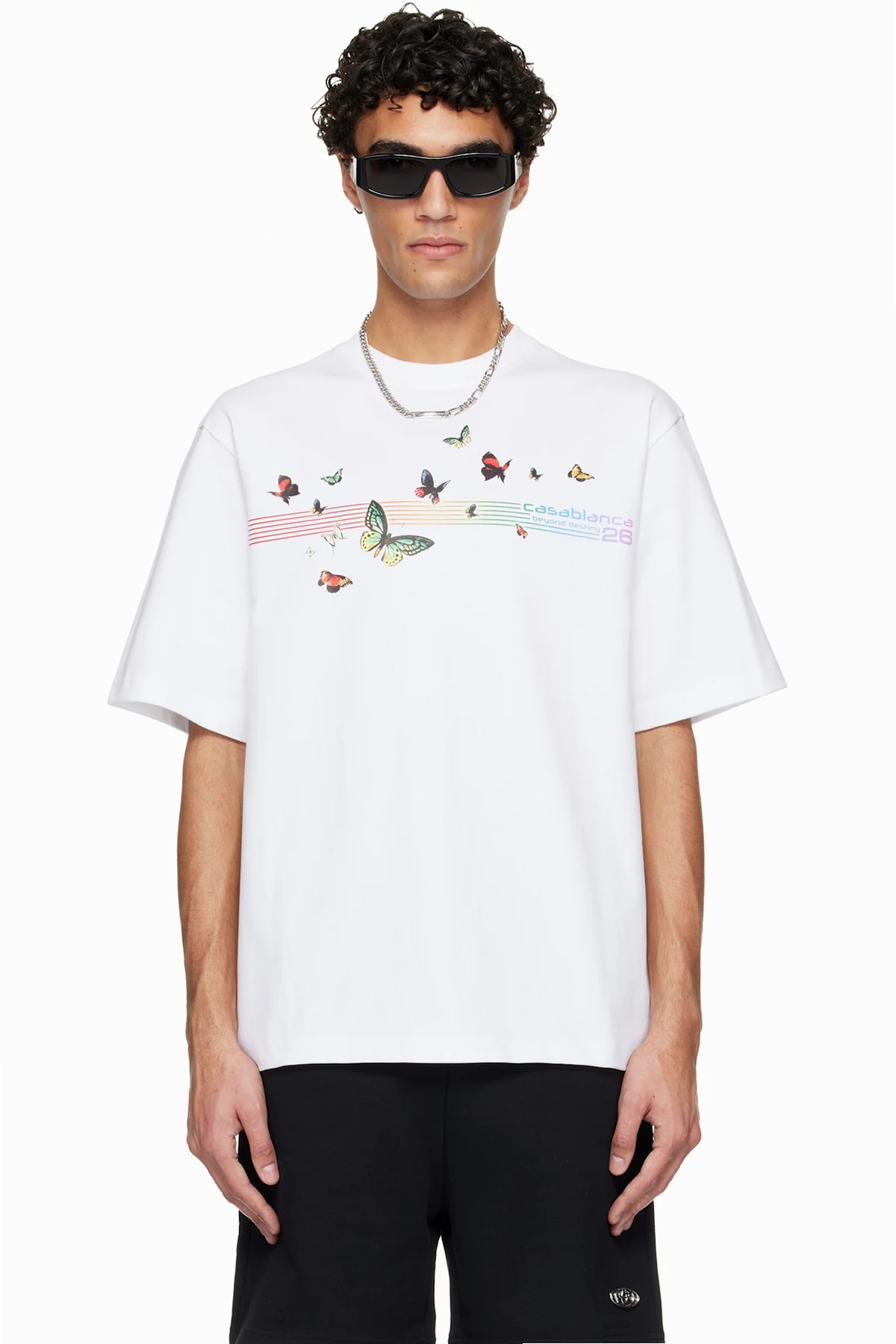 White Butterfly Oversized T-shirt