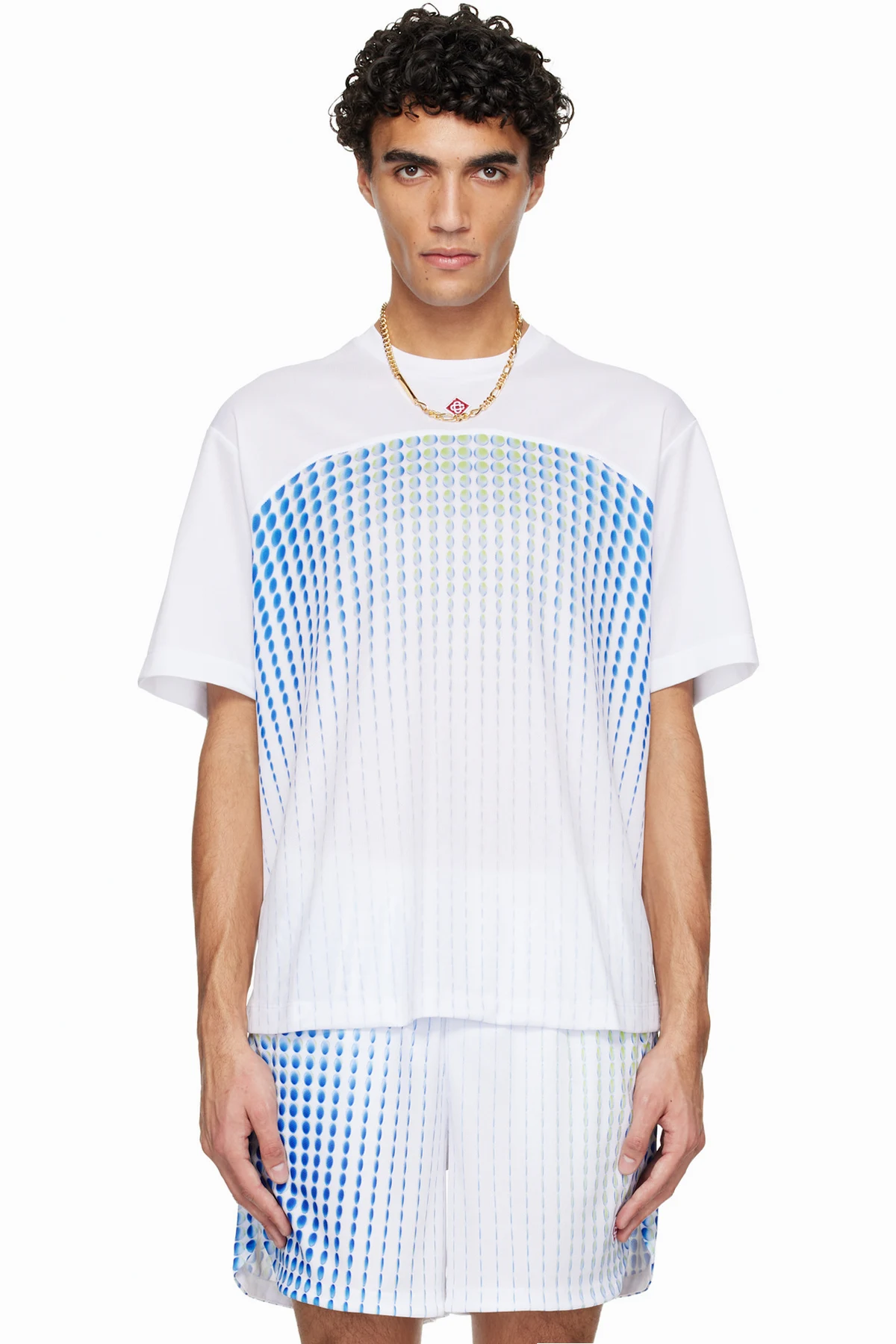 White Tennis Tech Short Sleeve T‑shirt