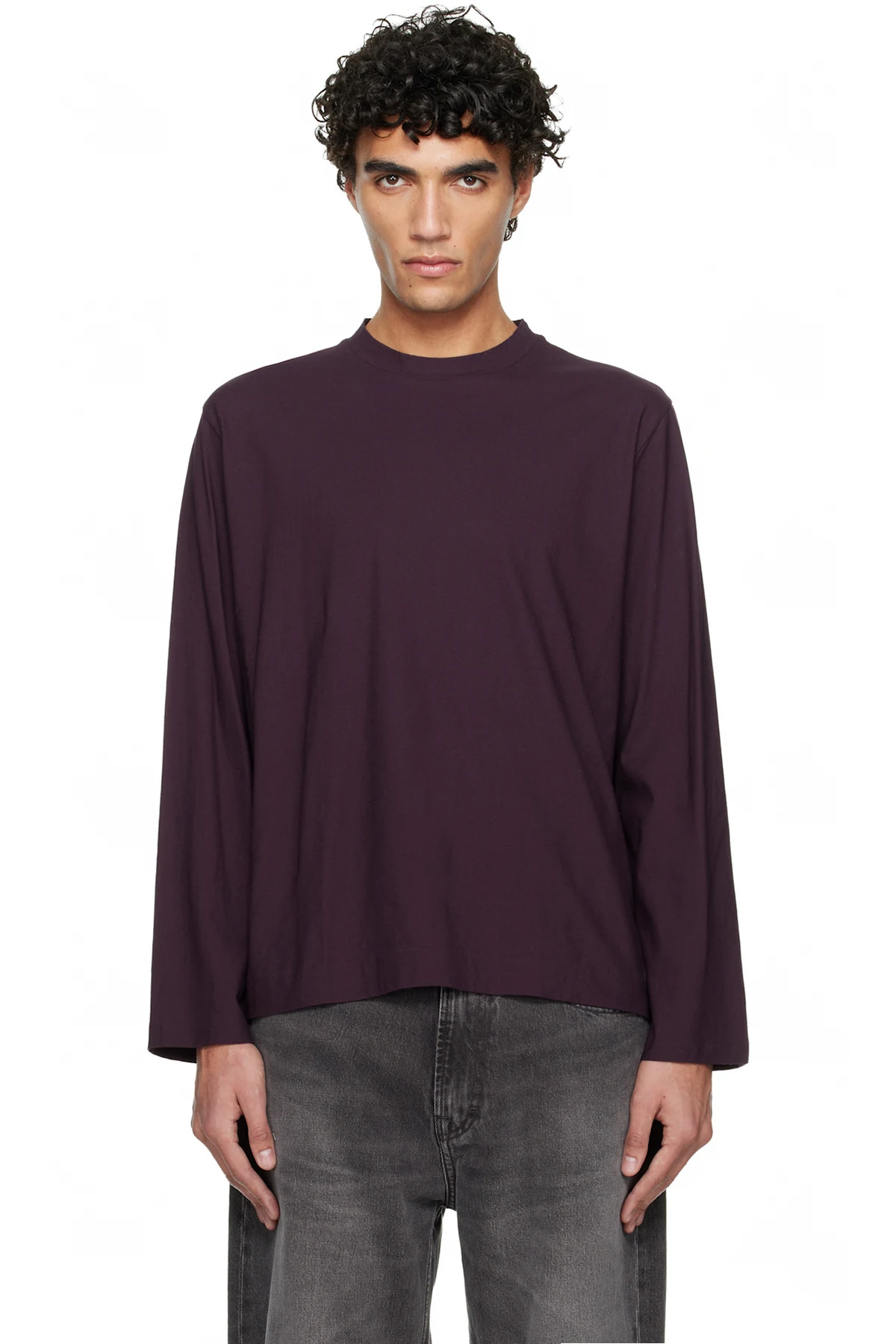 Burgundy Box Longsleeve T-shirt
