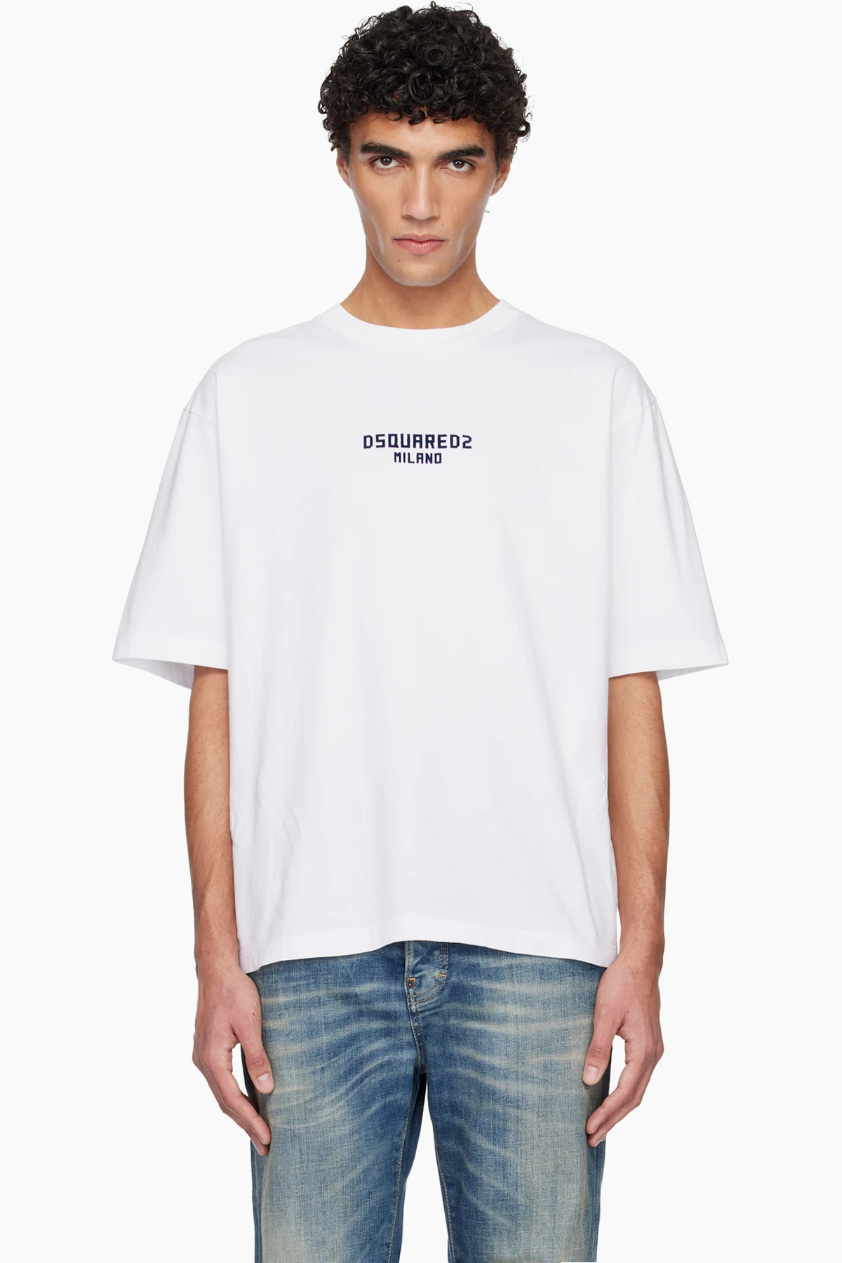 White Milano Loose Fit T-shirt