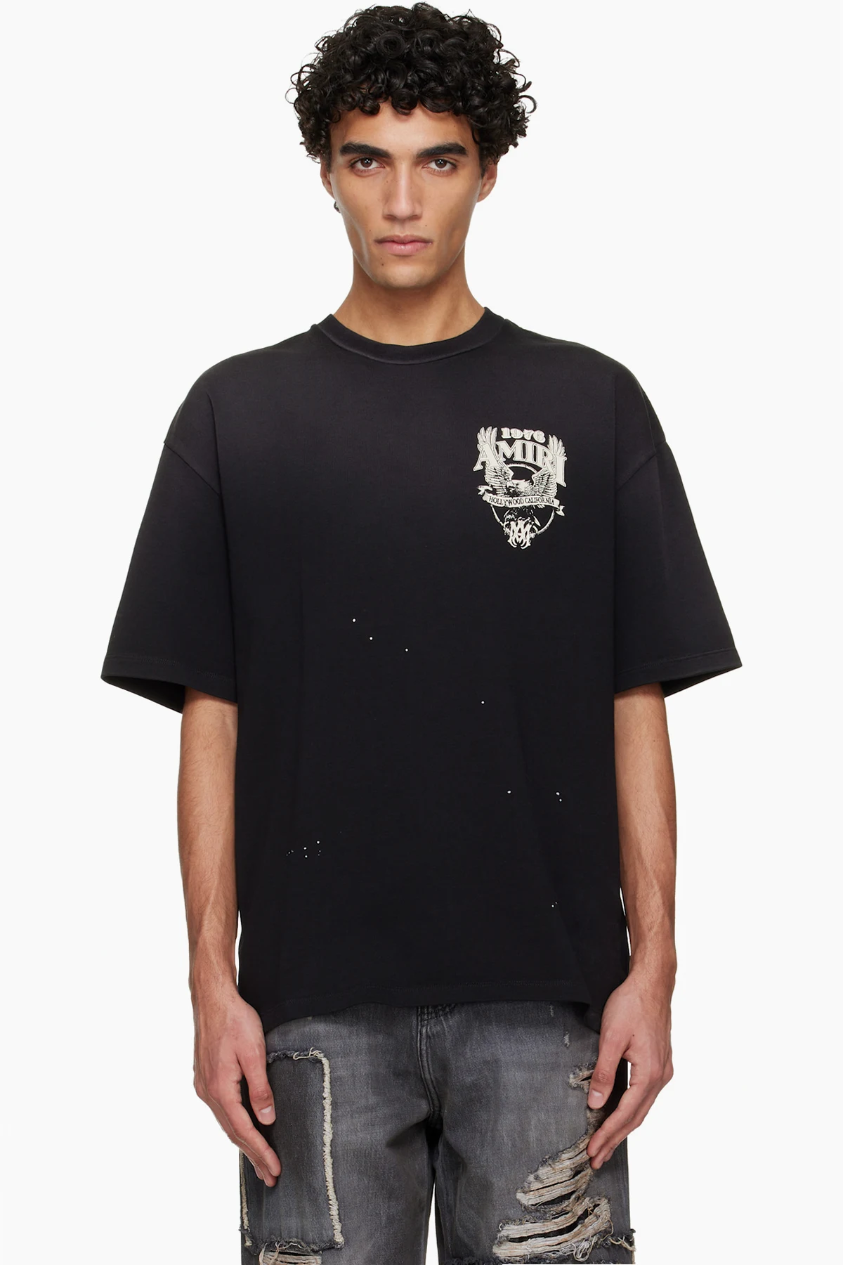 Black AMIRI Eagle Oversized T-shirt