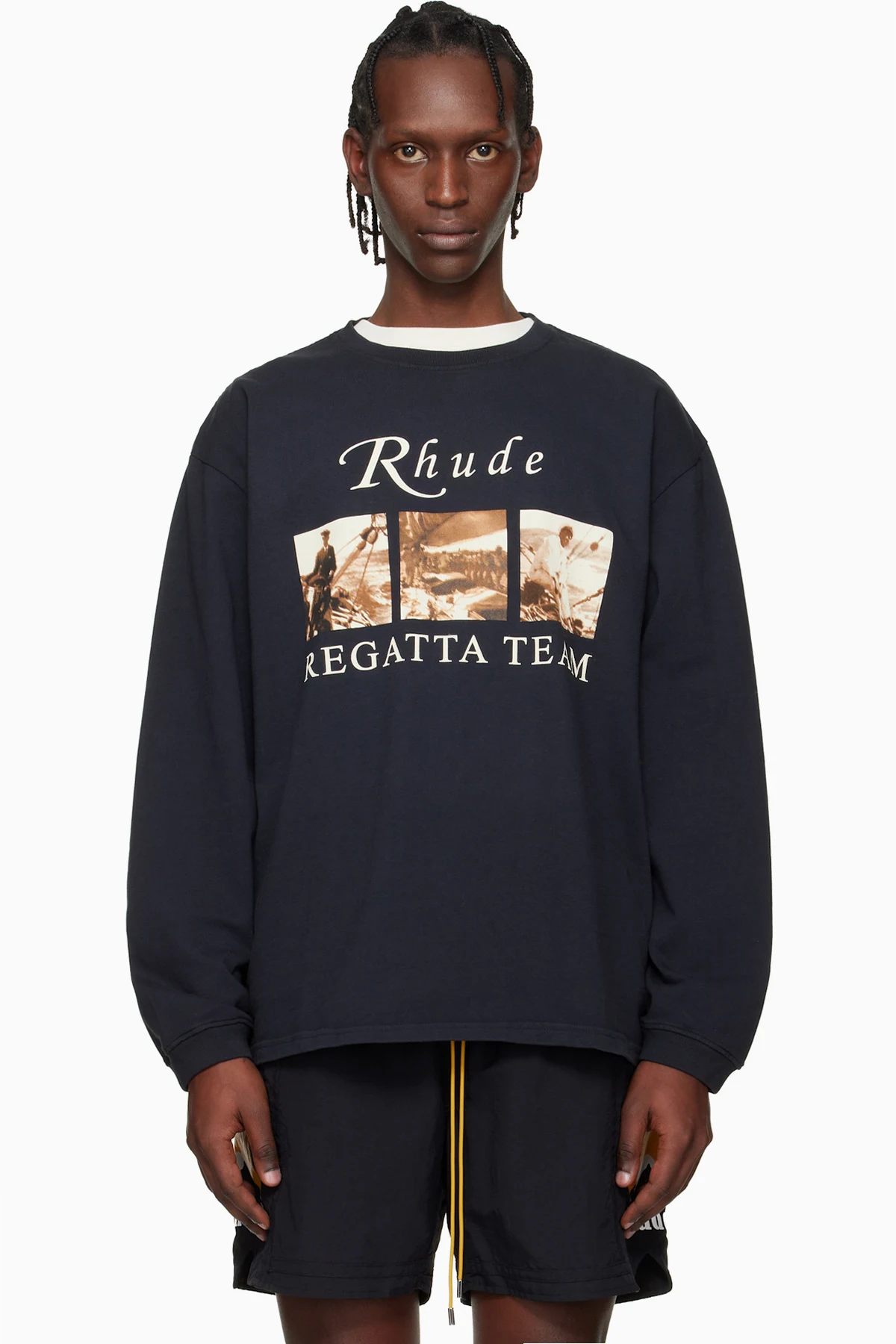 Black USVI 'Regatta' Tour LS T-shirt