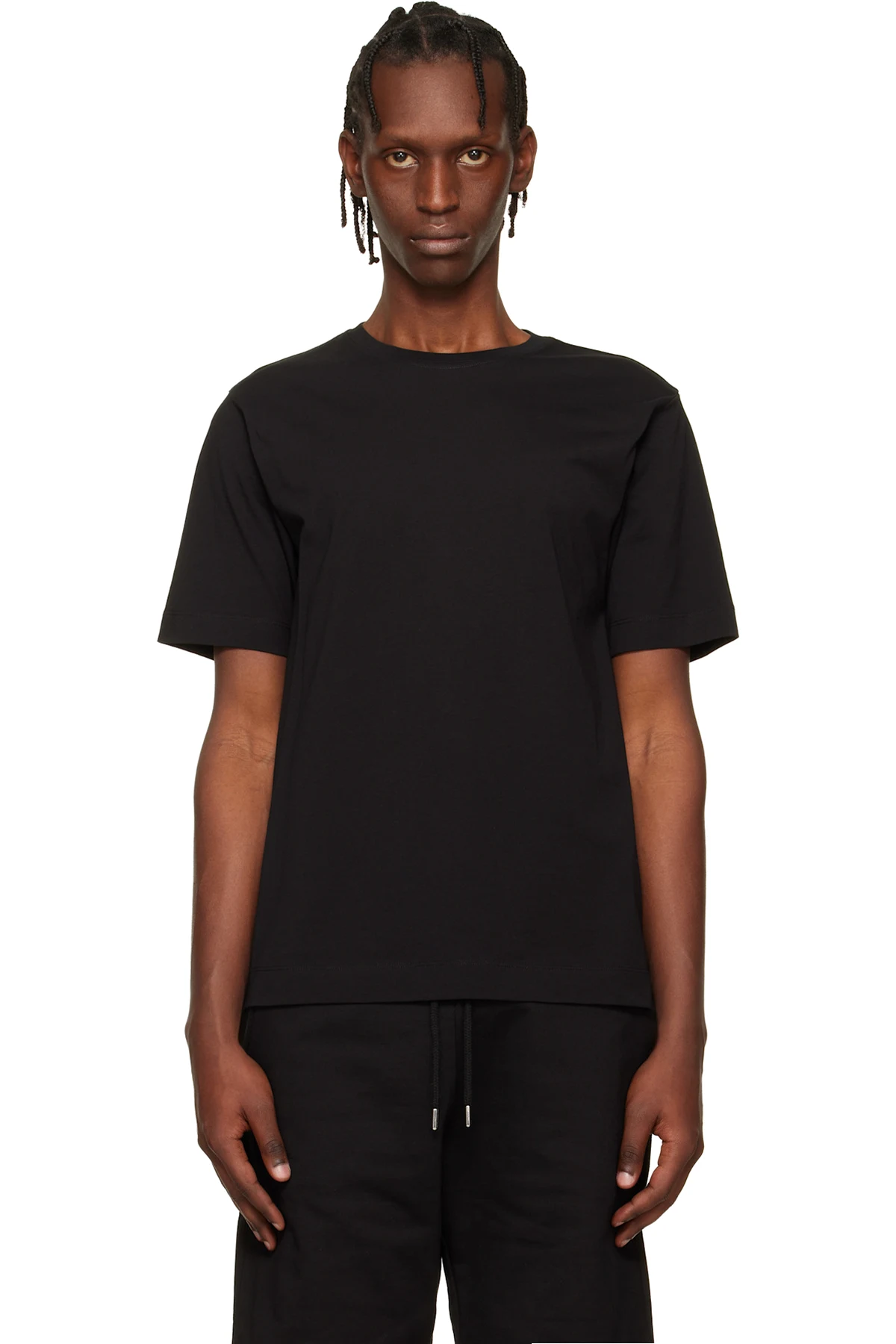 Black Regular Cotton T-shirt