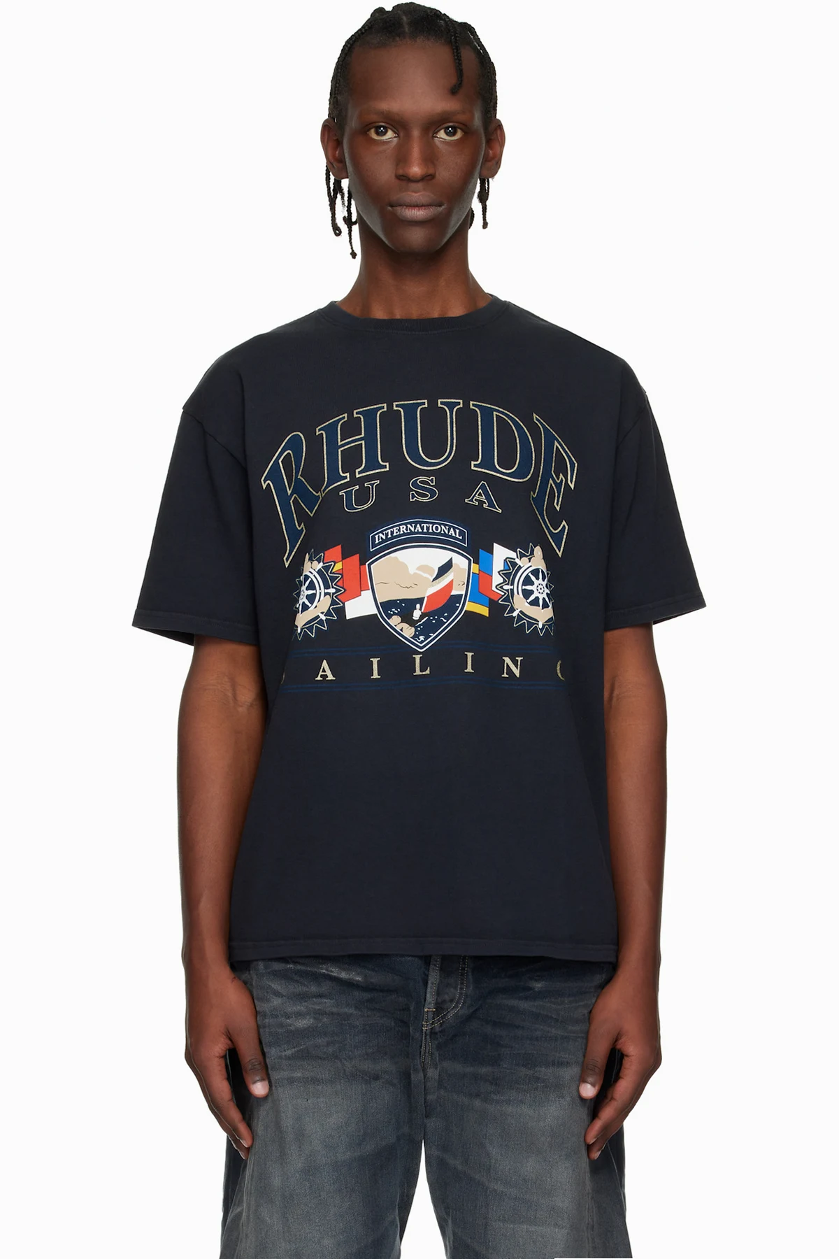 Black USA Sailing Icon T-shirt