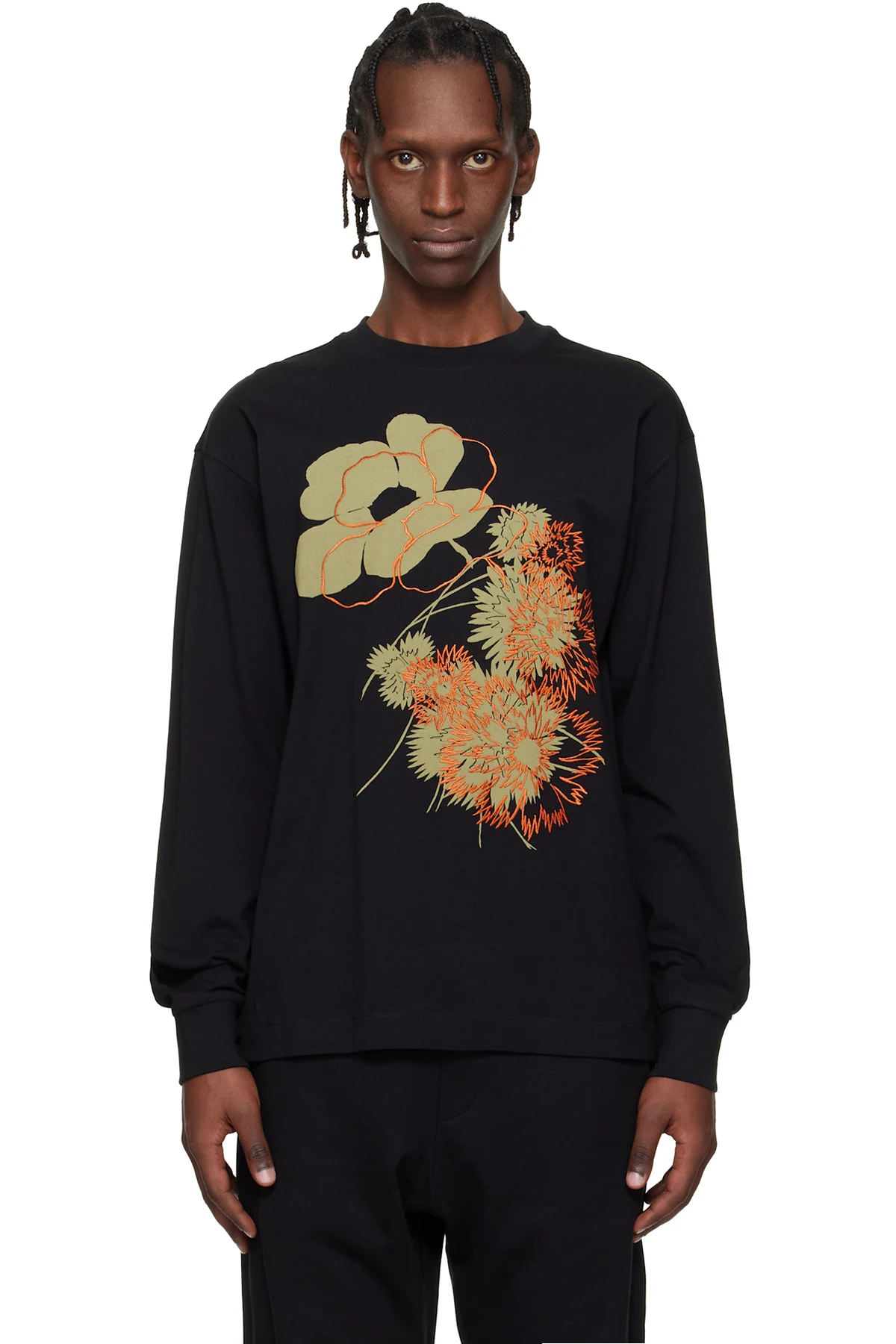 Black Floral T-shirt