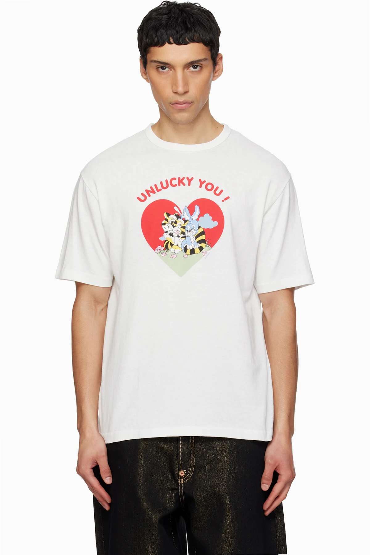 White Kenzo Paris 'KENZO Cartoon Classic' T-shirt