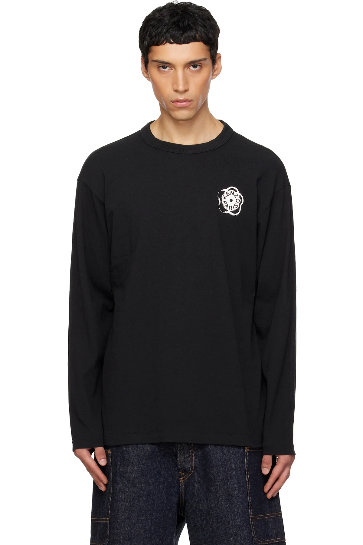Black Kenzo Paris 'Boke Flower 2.0' Long Sleeve T-shirt