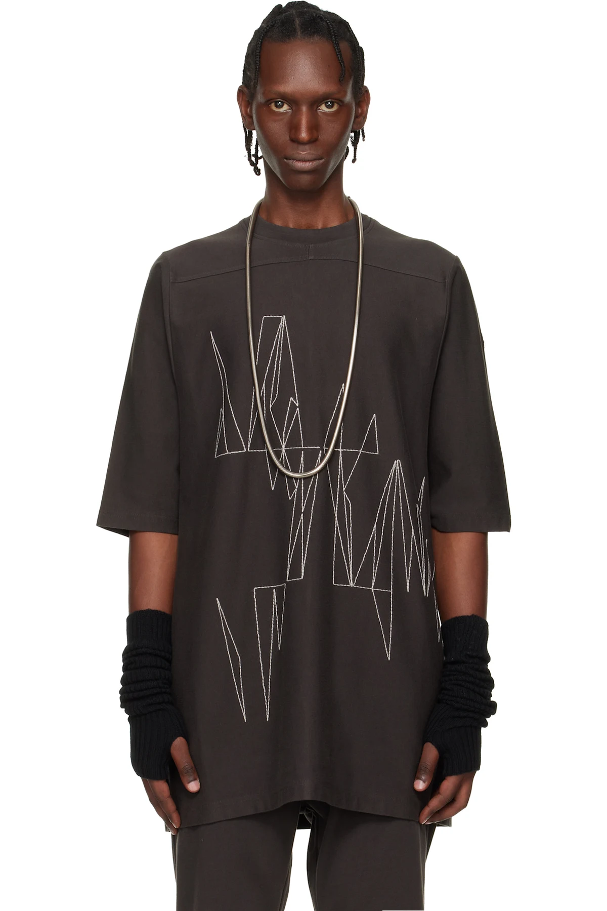Moncler + Rick Owens Brown Jumbo SS T-shirt
