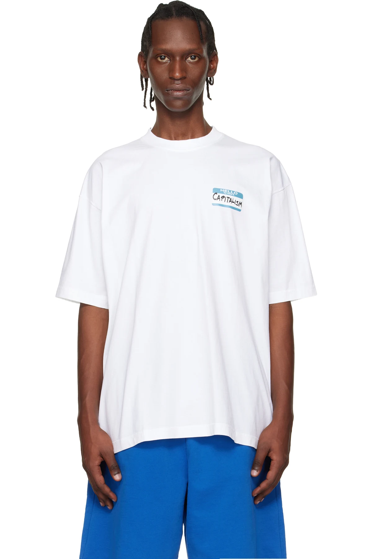 White Sticker T-shirt