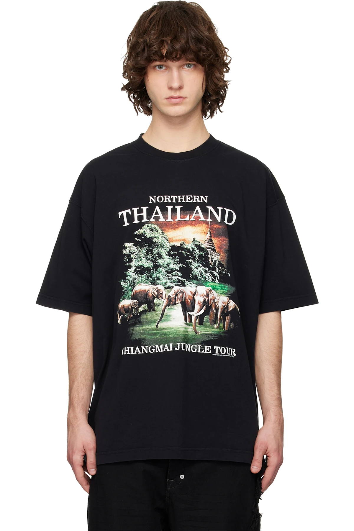Black 'Thailand' Tourist T-shirt
