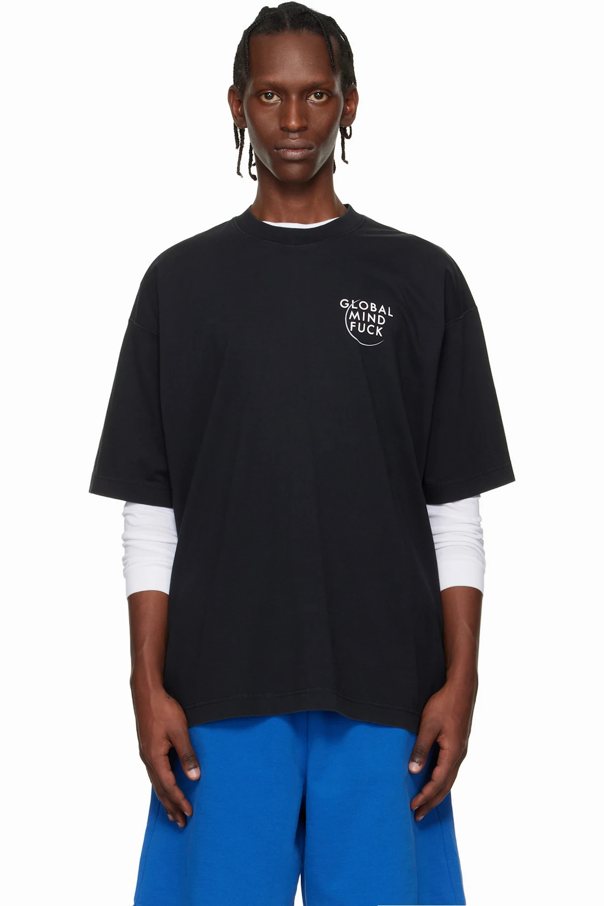 Black 'Global MF' T-shirt