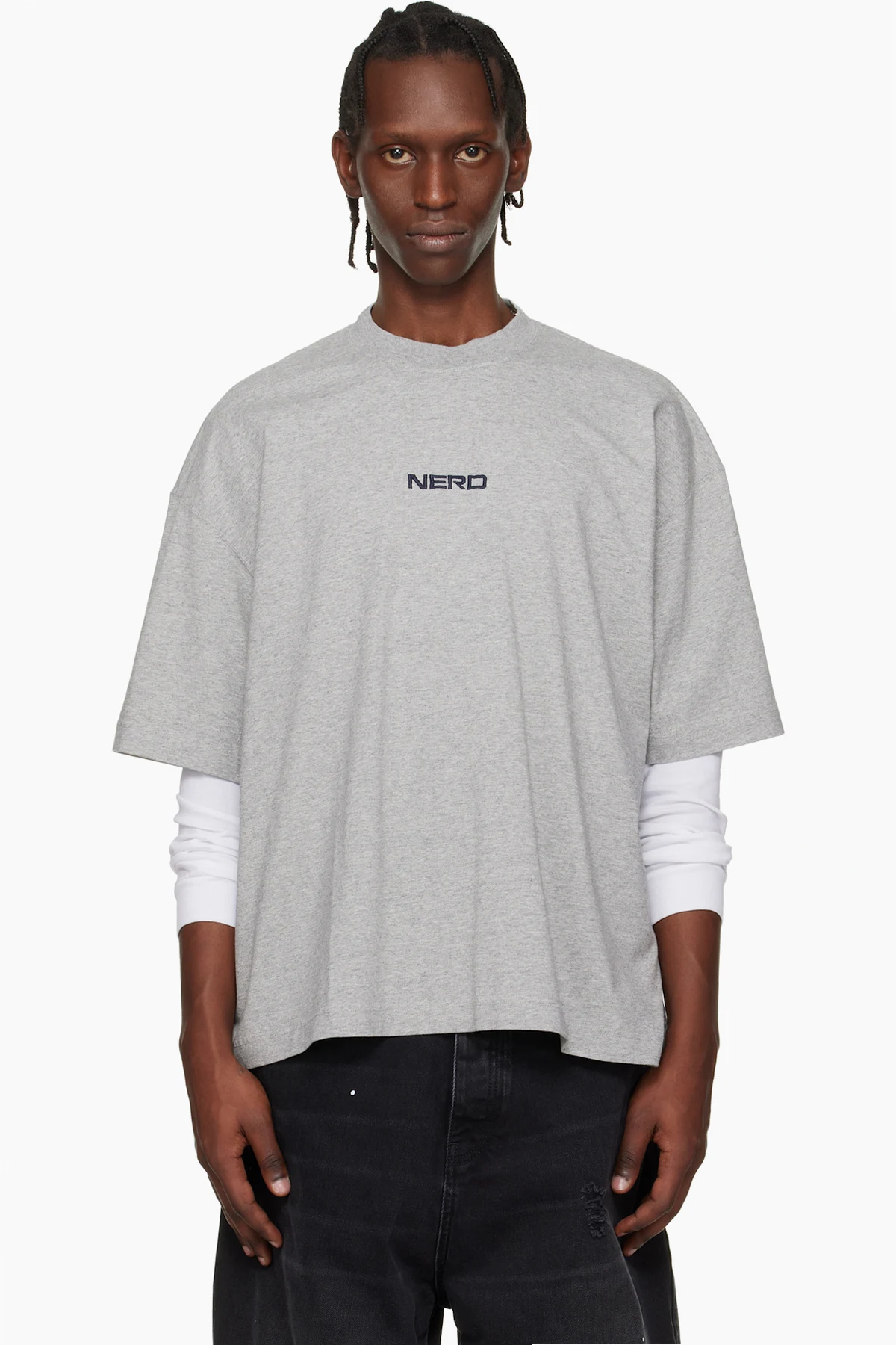 Gray 'NERD' T-shirt