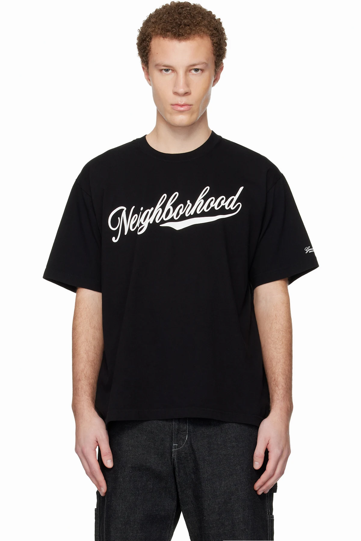 Black 'Neighborhood' SS T-shirt