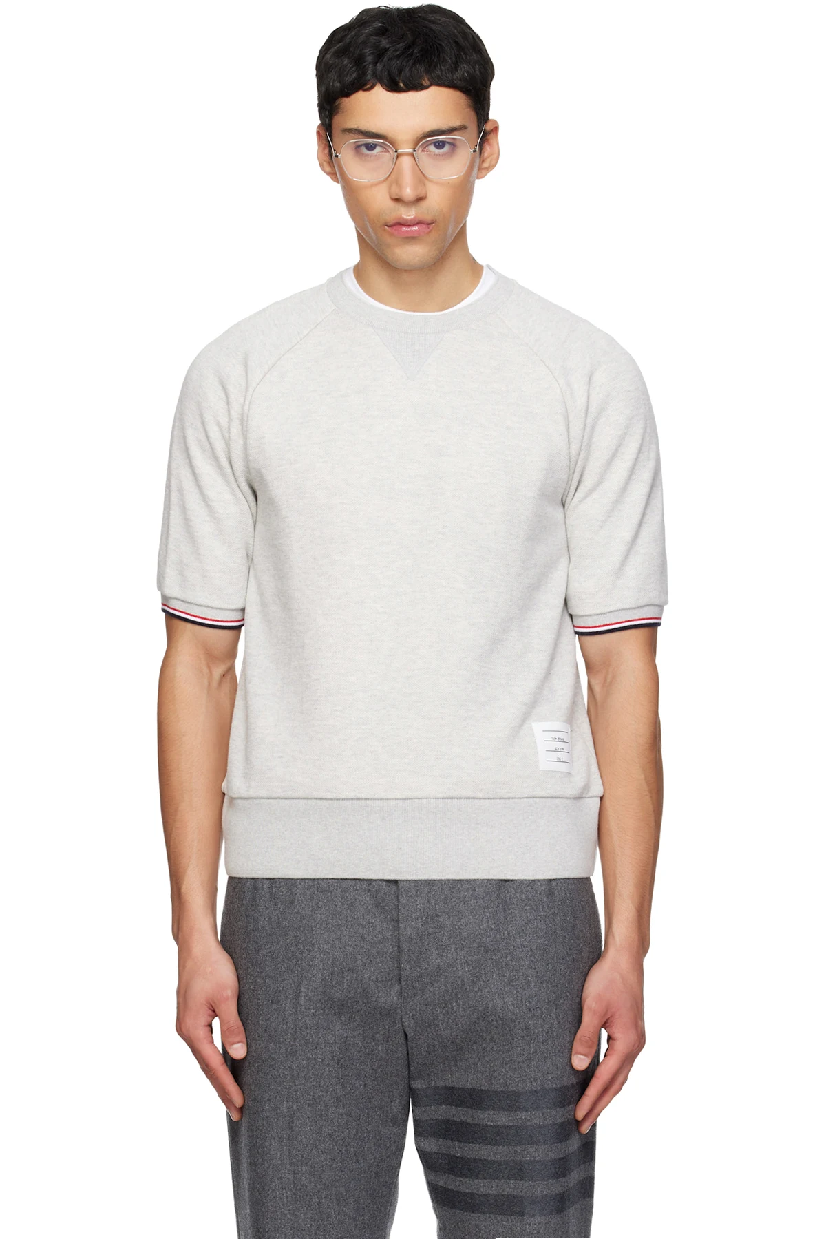 Gray Short Sleeve Raglan T-shirt