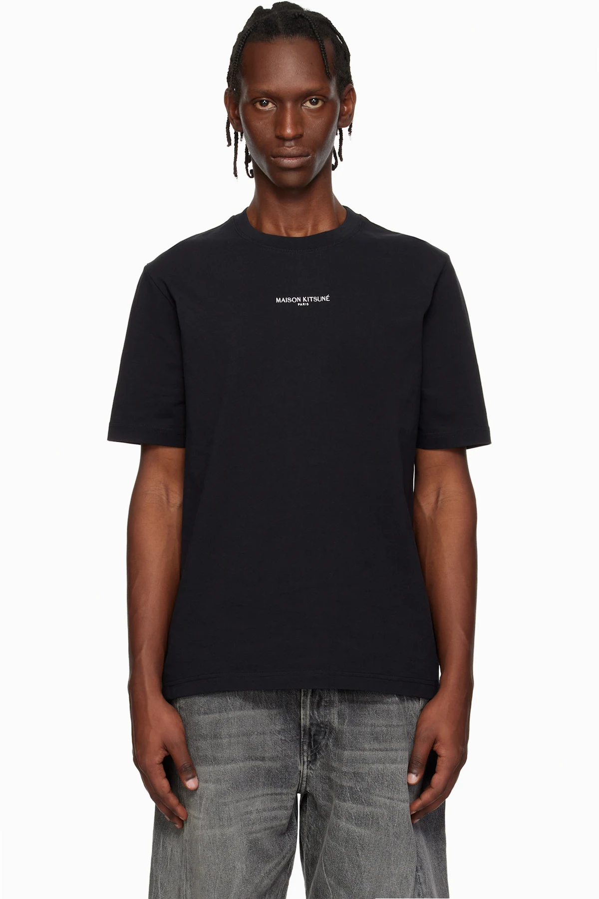 Black 'Maison Kitsuné Paris' Comfort T-shirt