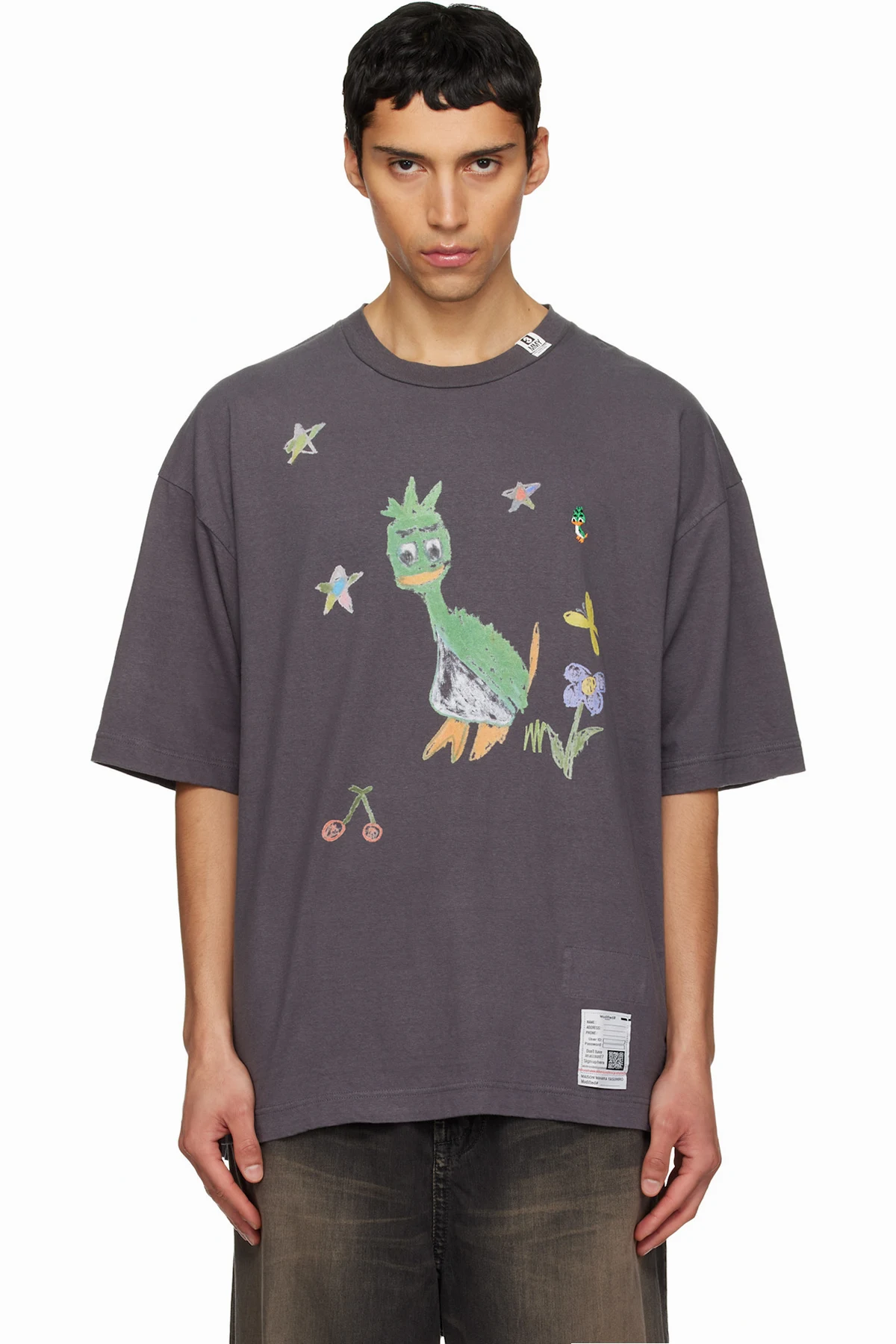 Black Leon Kids Doodle T-shirt