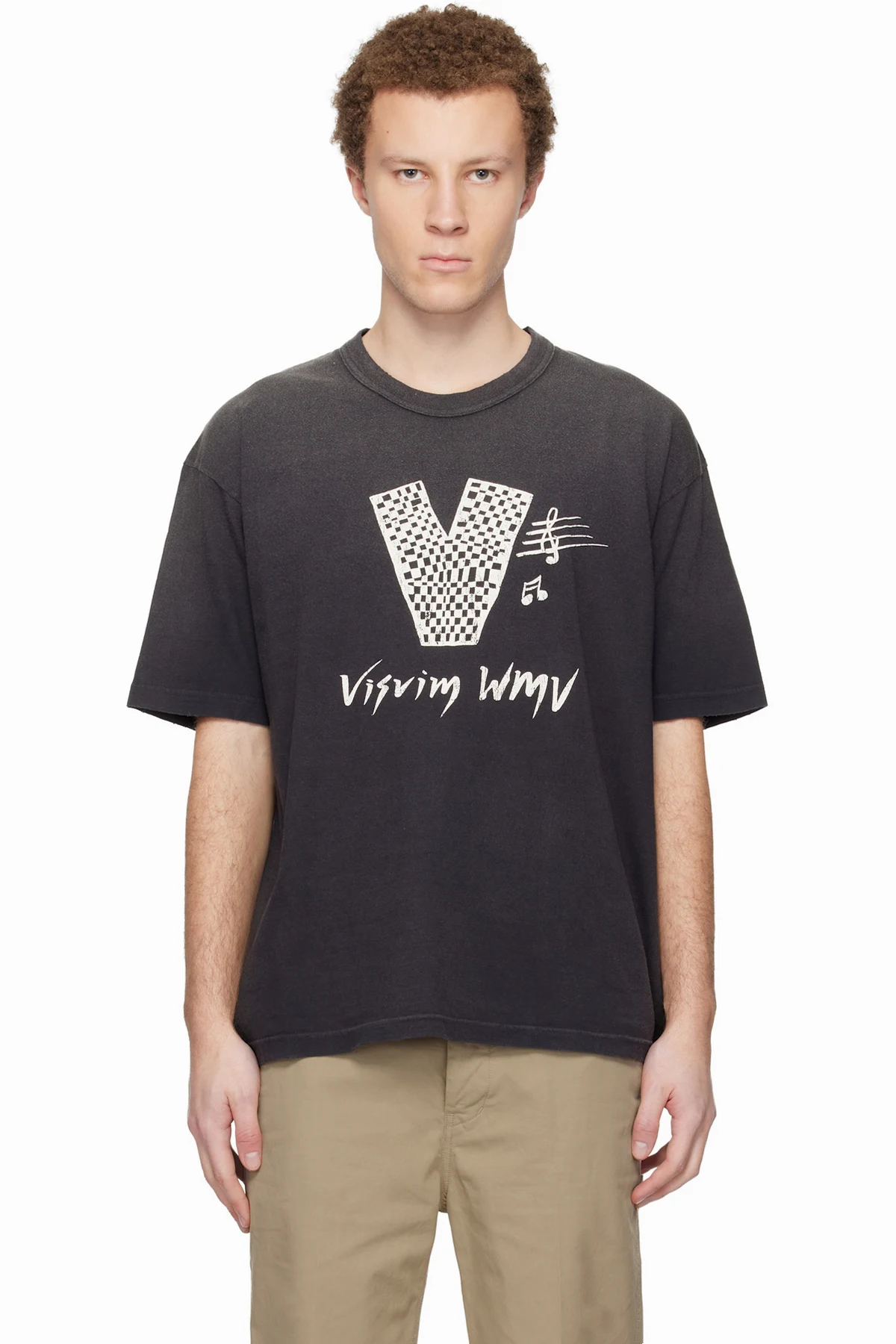 Black Jumbo S/S 'V' Crash T-shirt