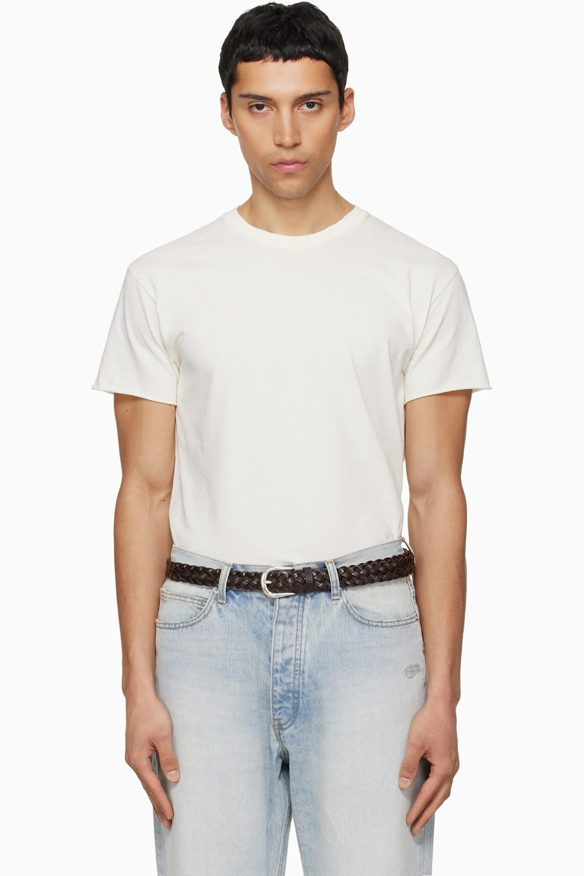 Off-White Garment Dyed Raw Edge T-shirt