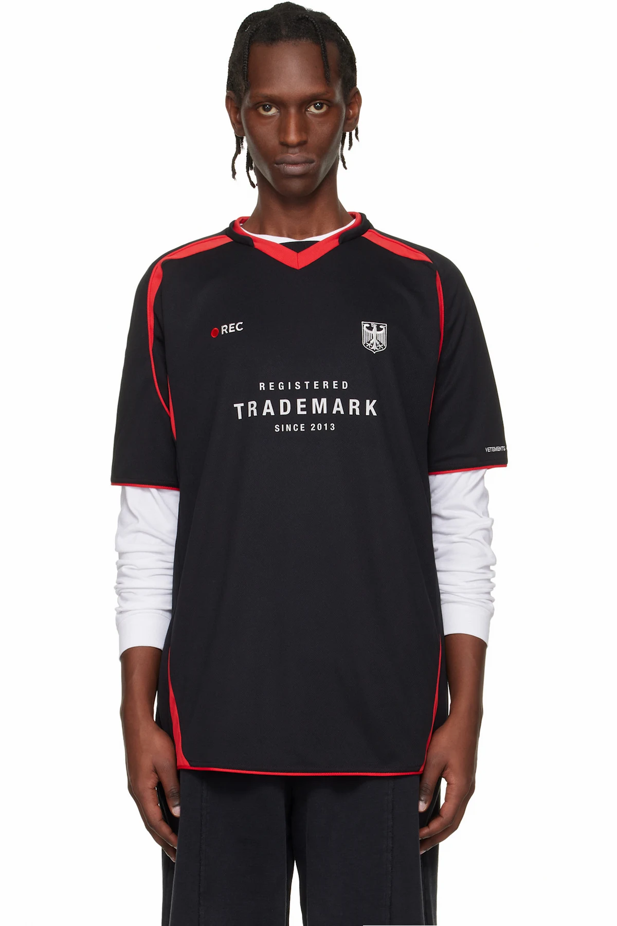 Black & Red Football Jersey