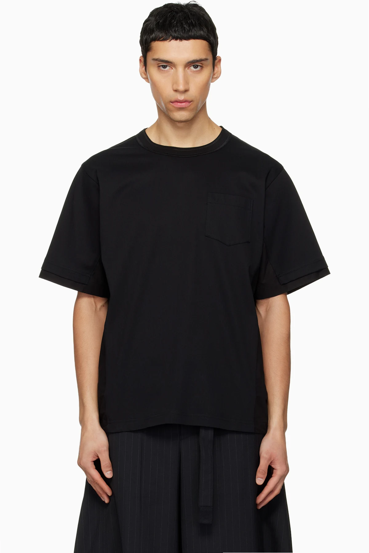 Black Cotton Typewriter & Cotton Jersey T-shirt