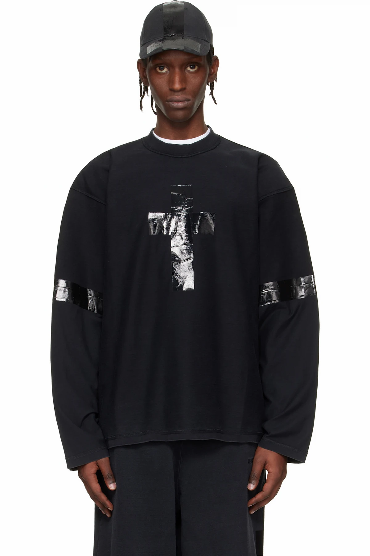 Black Taped Longsleeve T-shirt