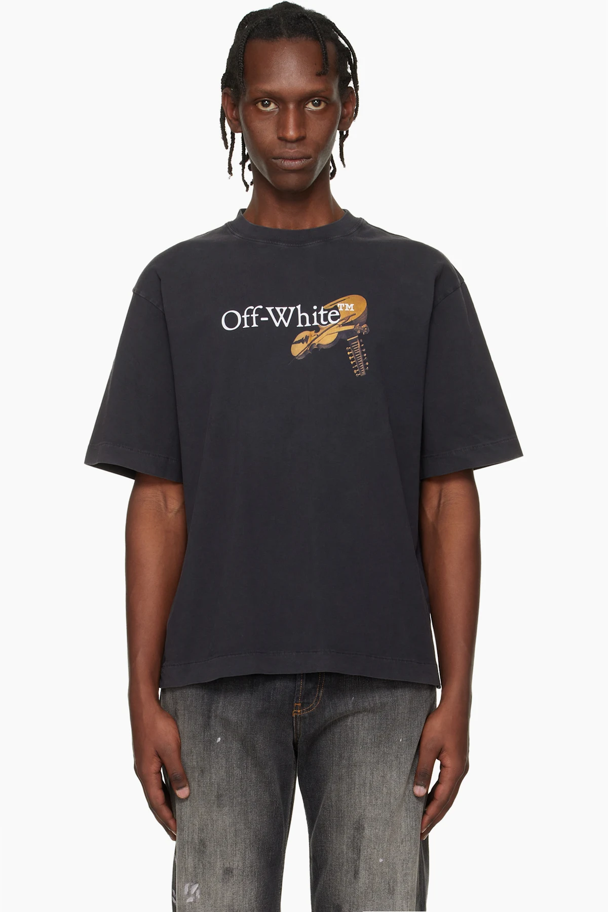 Black Cupid Arrow Skate Logo T-shirt