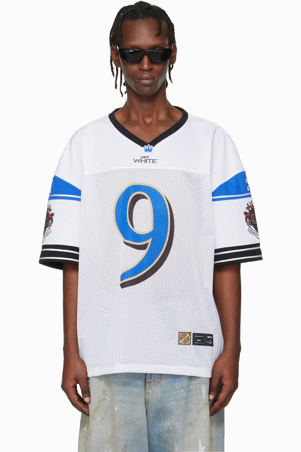 White Crown Sublmesh Football T-shirt