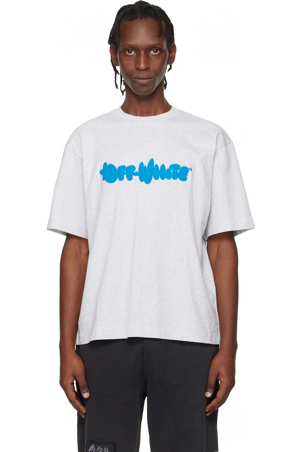 Gray Puffy Type Skate T-shirt