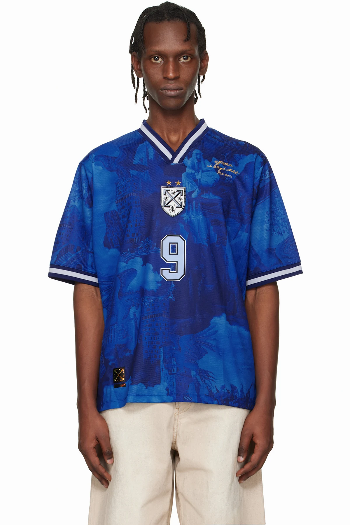 Blue World Paint Soccer Jersey