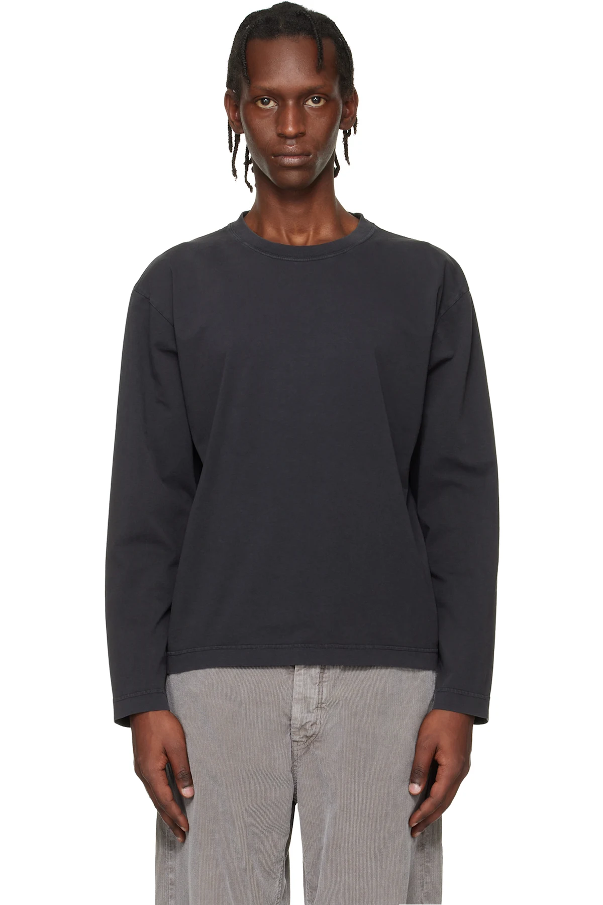 Black Relaxed Longsleeve T-shirt